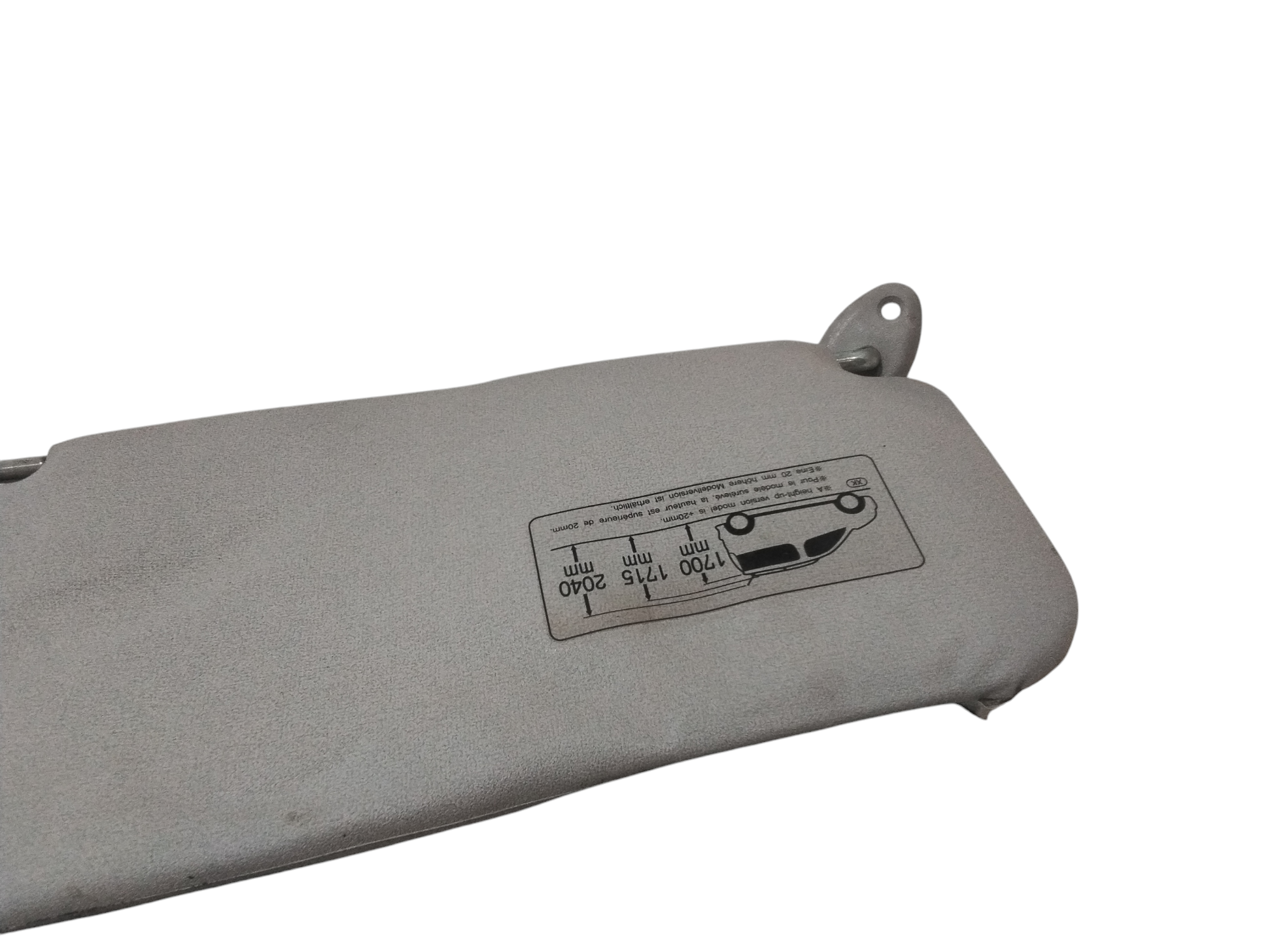 Parasole aletta anteriore Lato Guida per Toyota Yaris Verso Serie (03>07) (2003 - 2007)