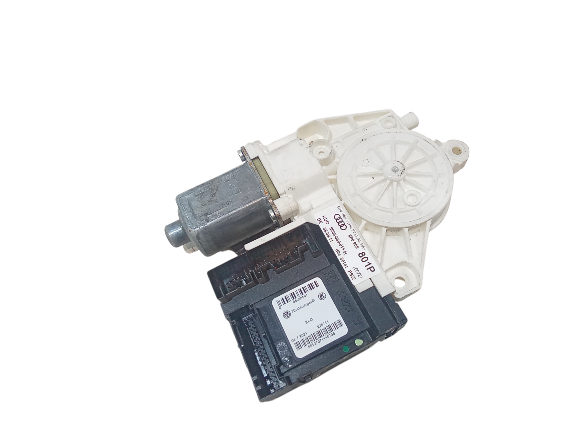 Motorino Alzavetro anteriore Sinistro per Audi A3 Sportback (8pa) (08>12) (2008 - 2012)