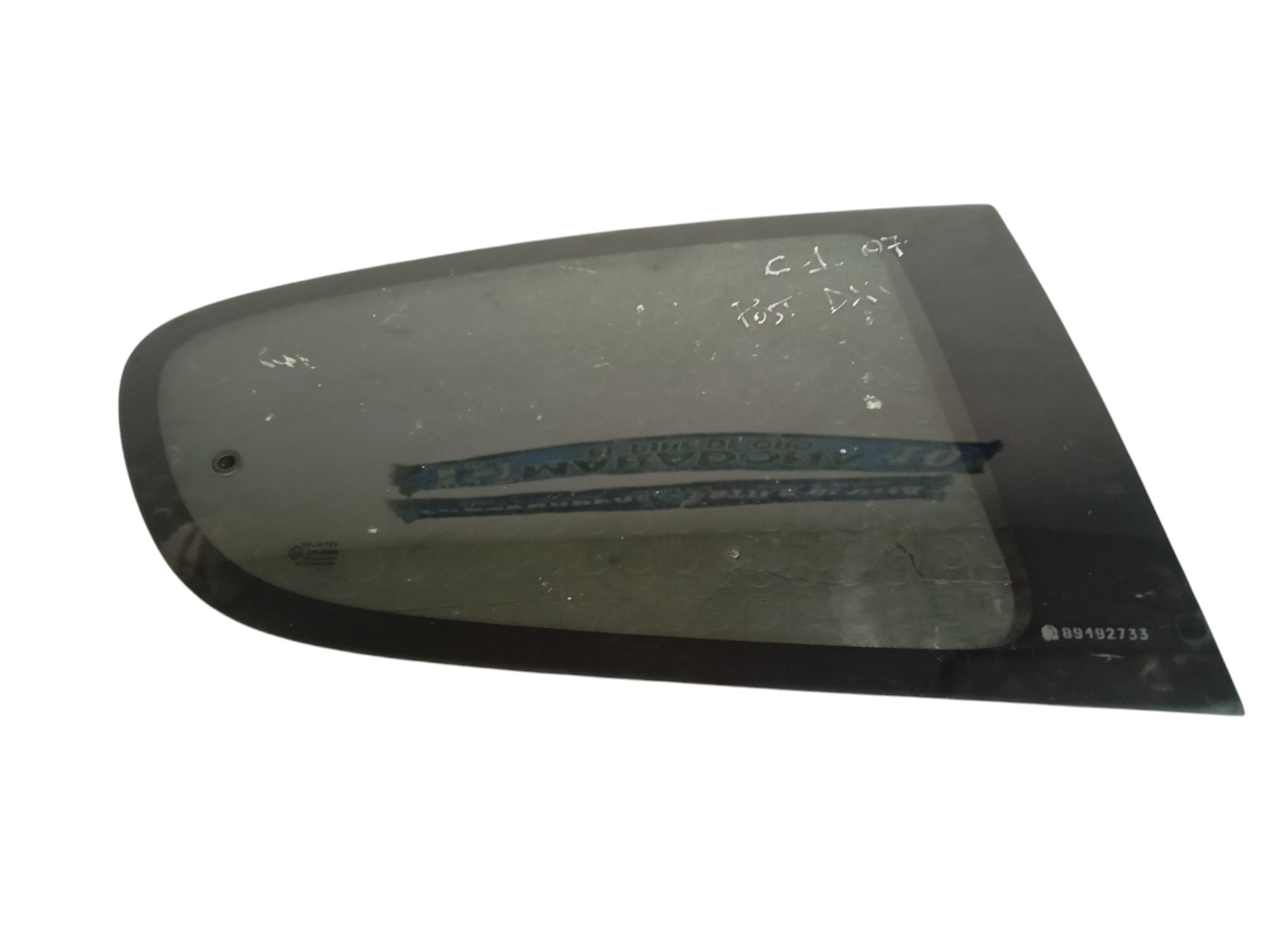 Vetro a compasso posteriore Destro per Citroen C1 2 Serie (2008 - 2012)