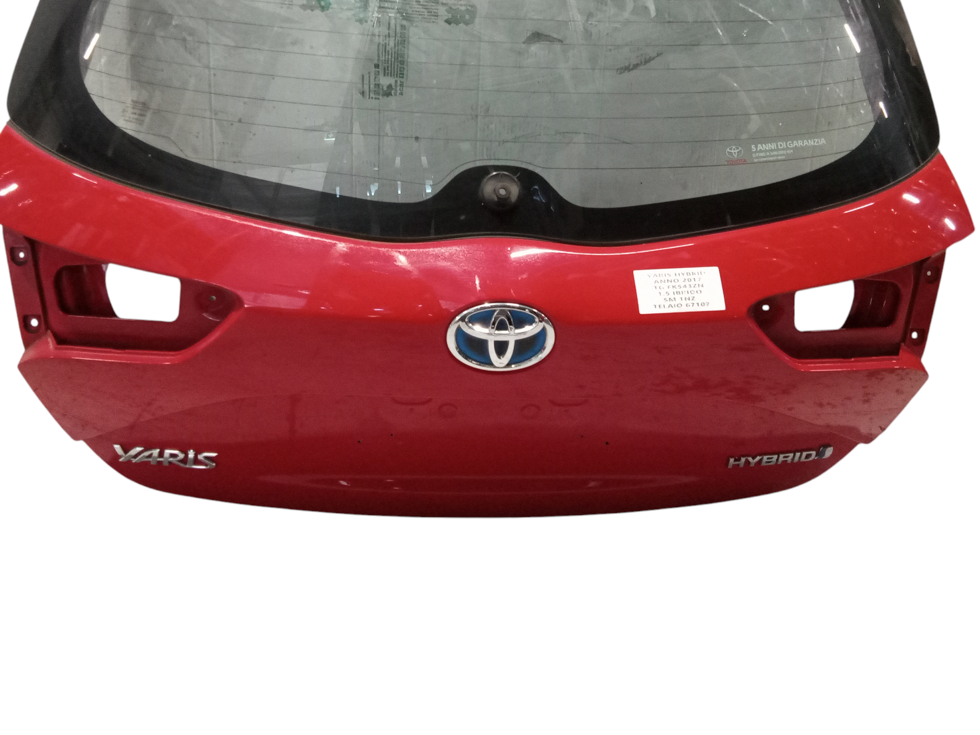 Portellone Posteriore per Toyota Yaris Serie (17>) (2017 - In produzione)