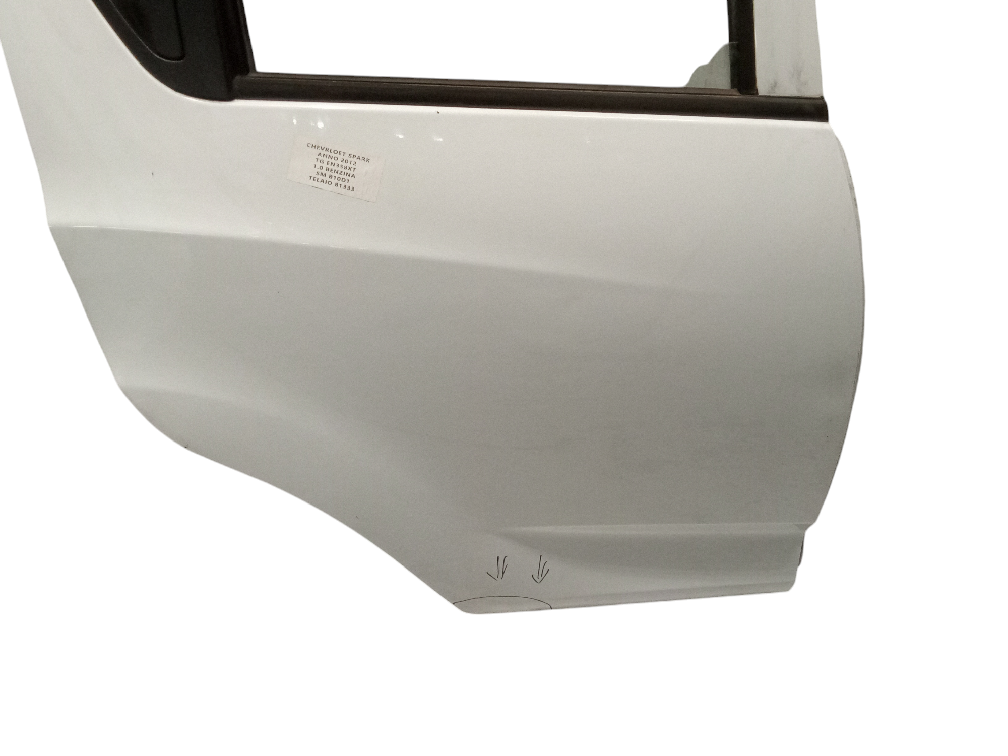 Portiera Posteriore Destra per Chevrolet Spark 1 Serie (2009 - 2012)