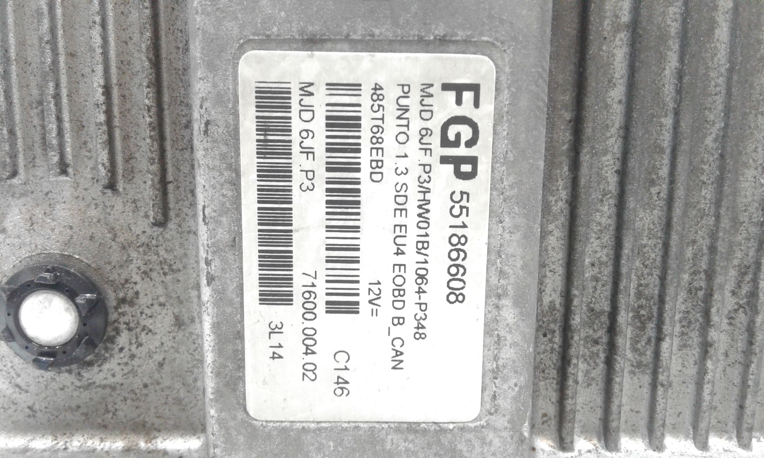 Centralina motore FIAT Punto Berlina 5P 3 Serie