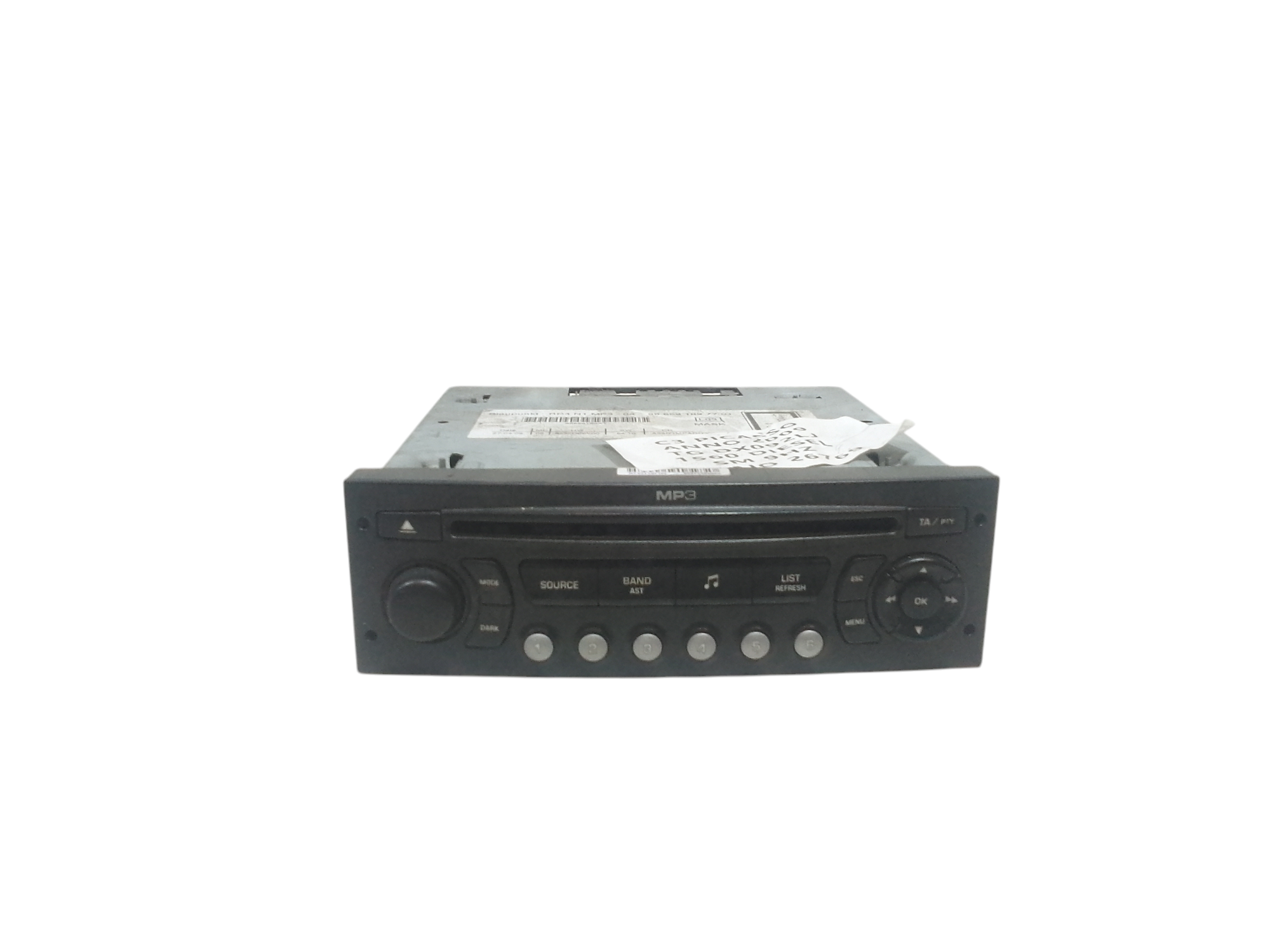Autoradio per Citroen C3 Picasso (08>) (2008 - In produzione)