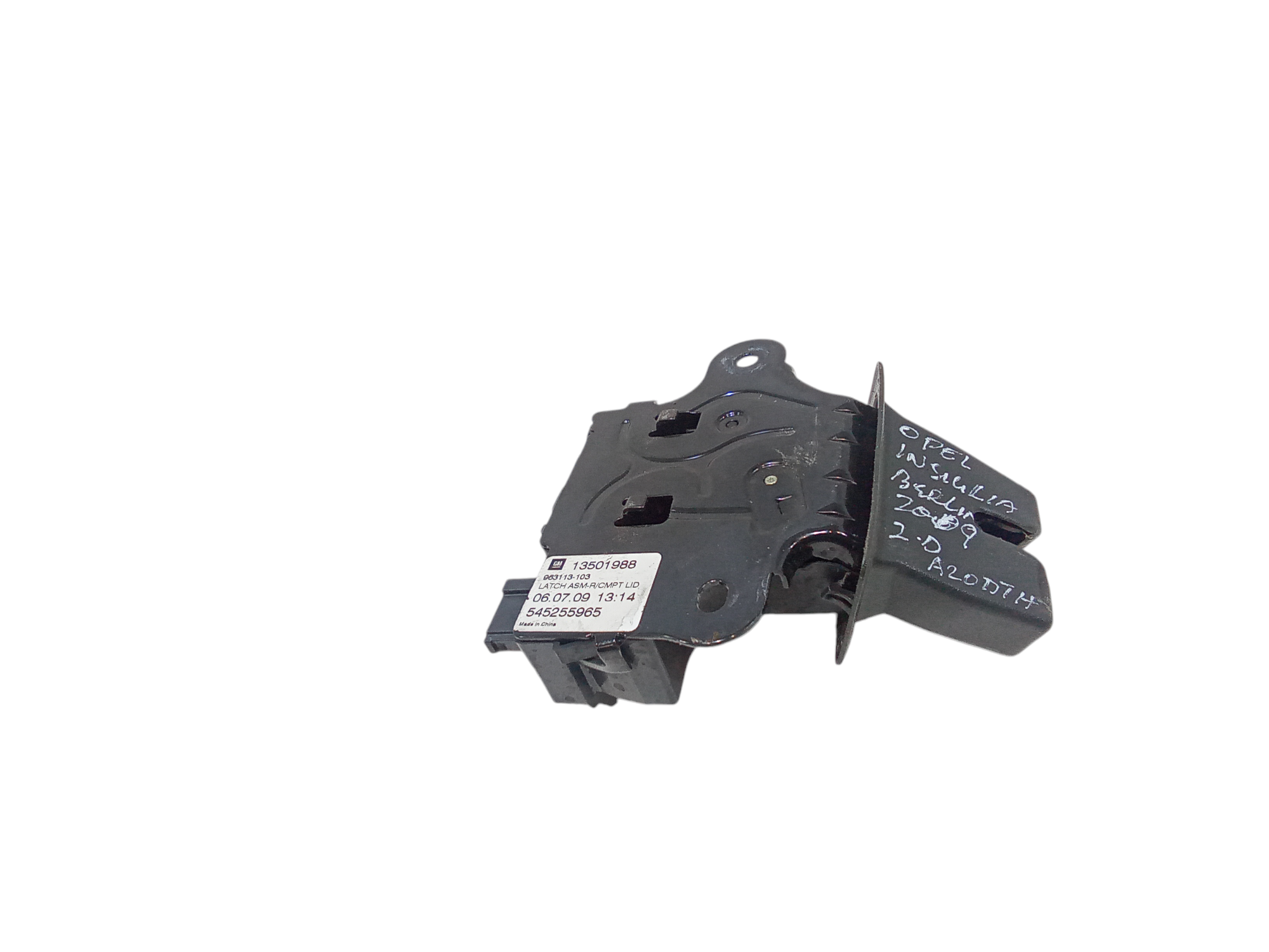 Serratura Cofano Posteriore per Opel Insignia Berlina (2008 - 2017)