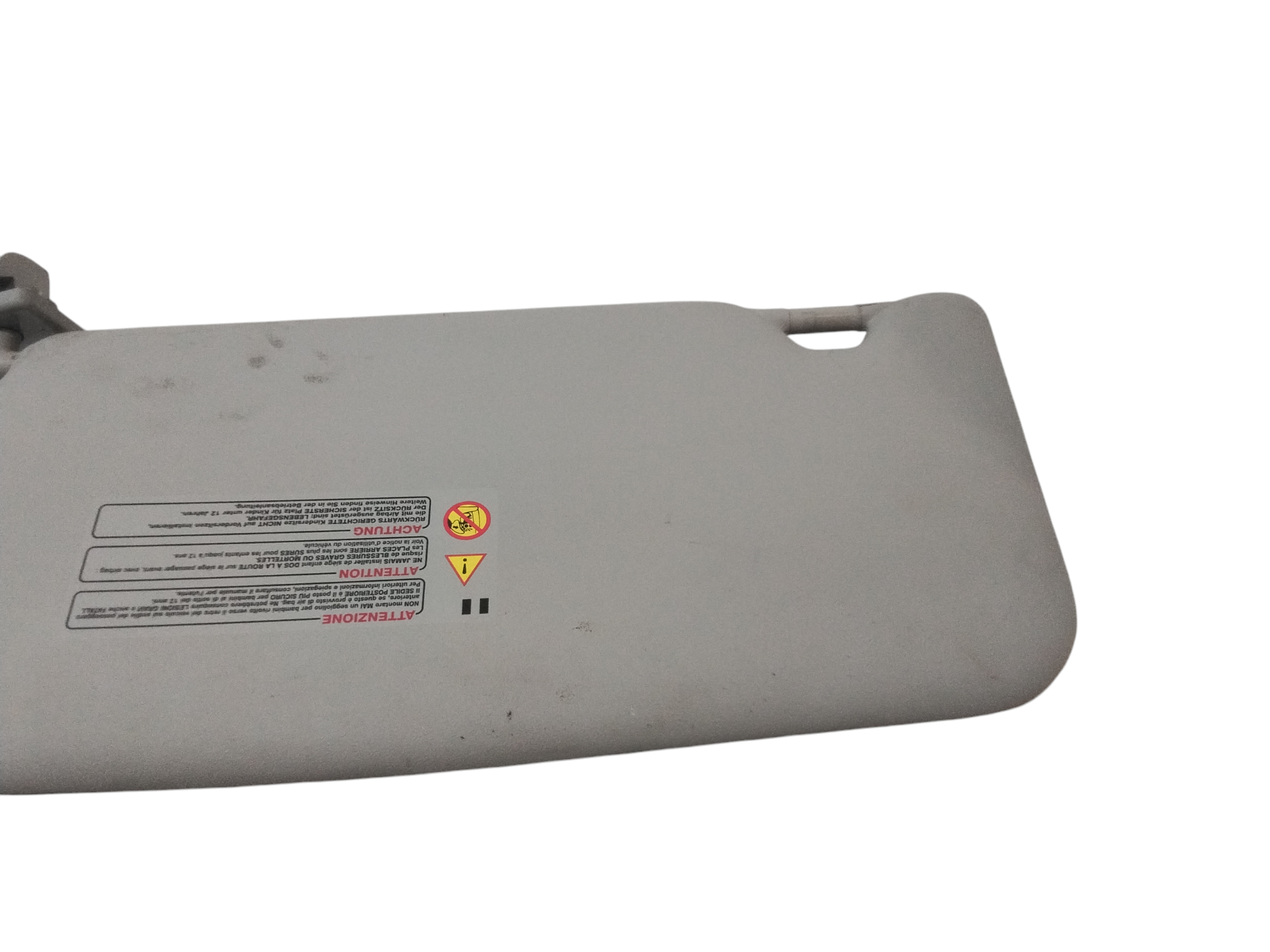 Parasole aletta Lato Passeggero per Nissan Qashqai 1 Serie (2006 - 2009)