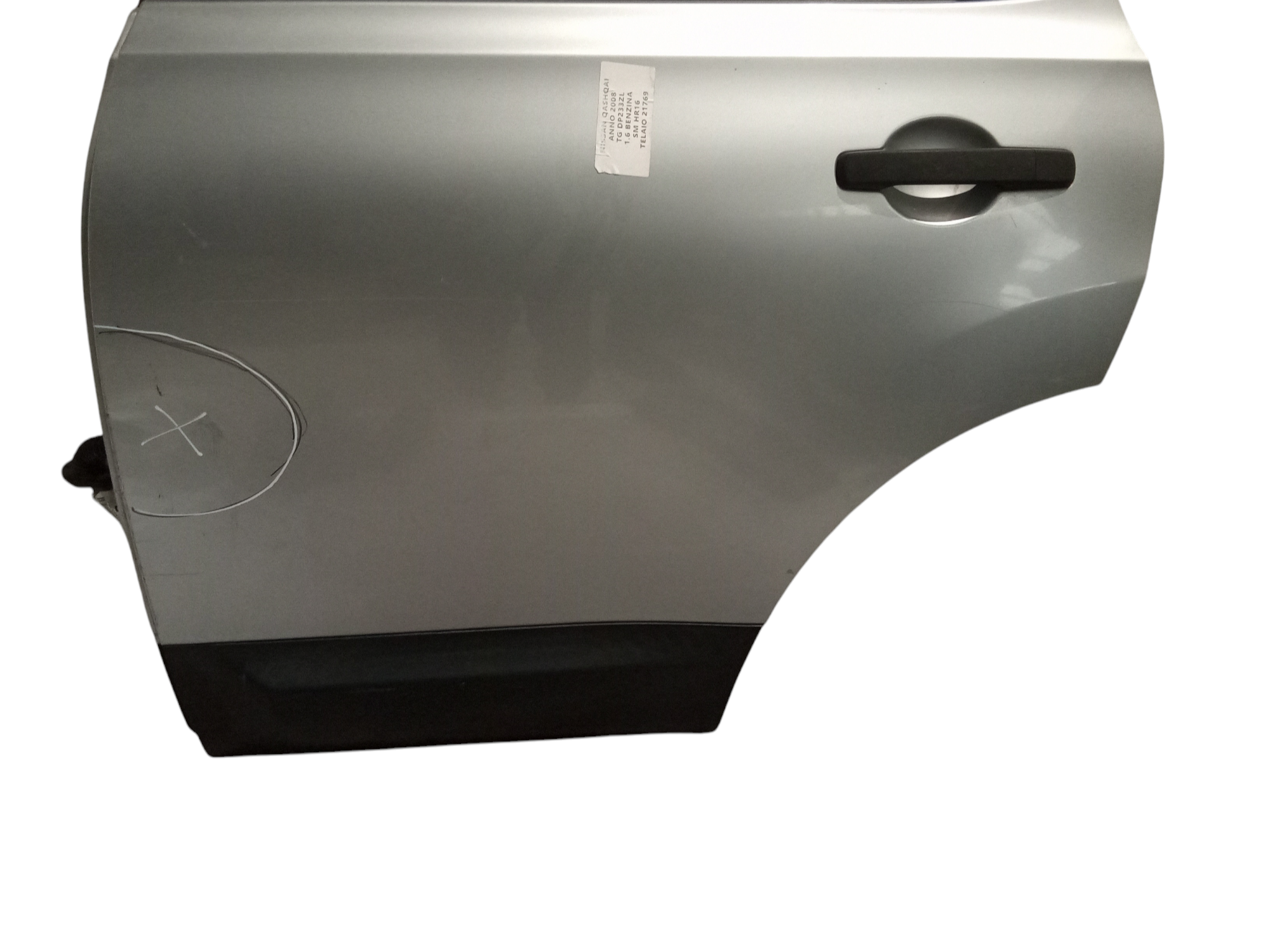Portiera Posteriore Sinistra per Nissan Qashqai 1 Serie (2006 - 2009)