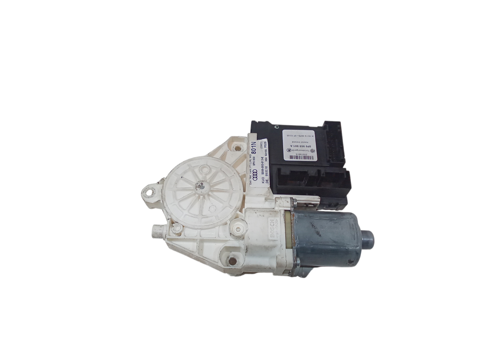 Motorino Alzavetro anteriore Sinistro per Audi A3 Sportback Serie (8pa) (04>08) (2004 - 2008)