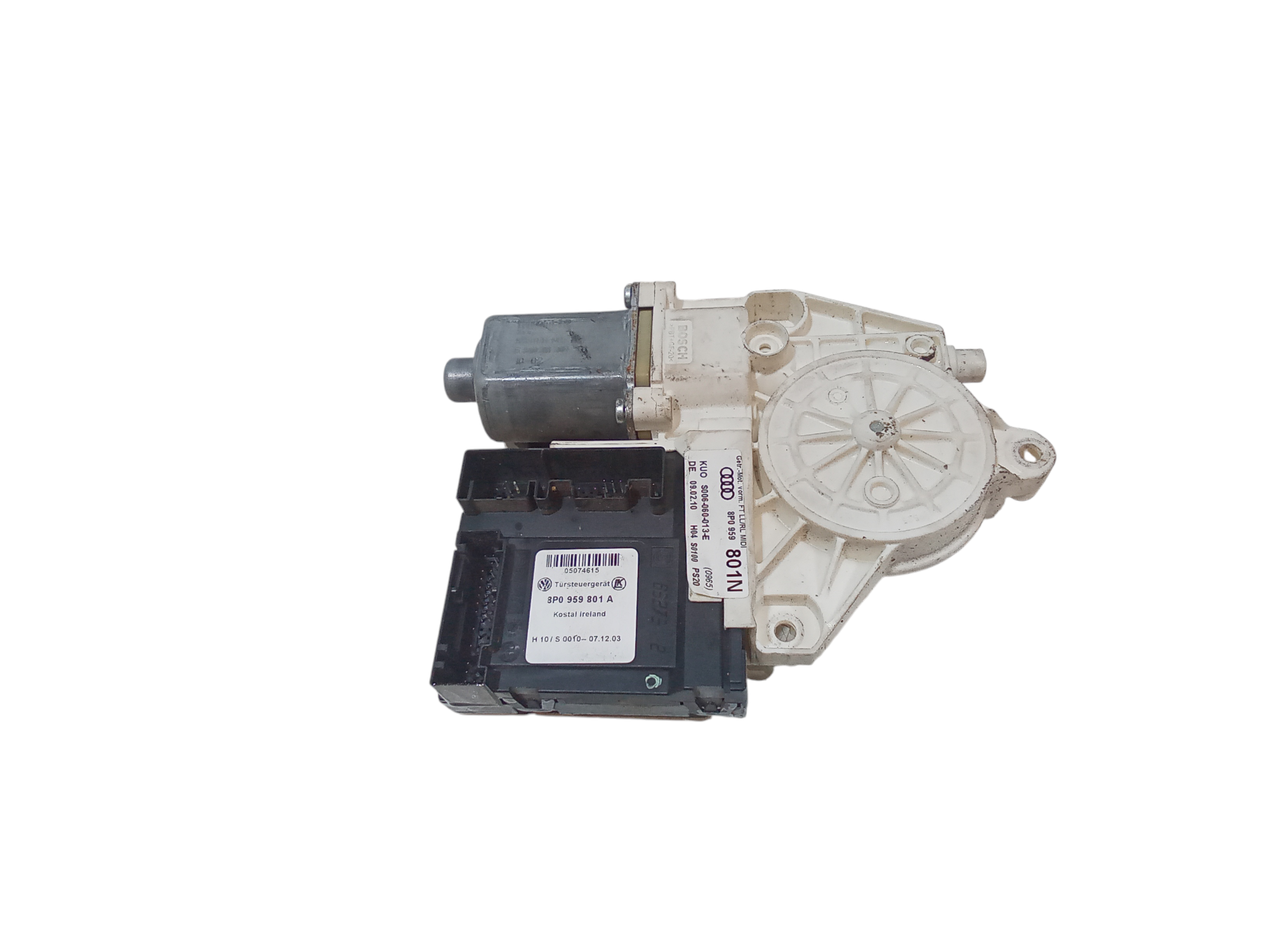 Motorino Alzavetro anteriore Sinistro per Audi A3 Sportback Serie (8pa) (04>08) (2004 - 2008)