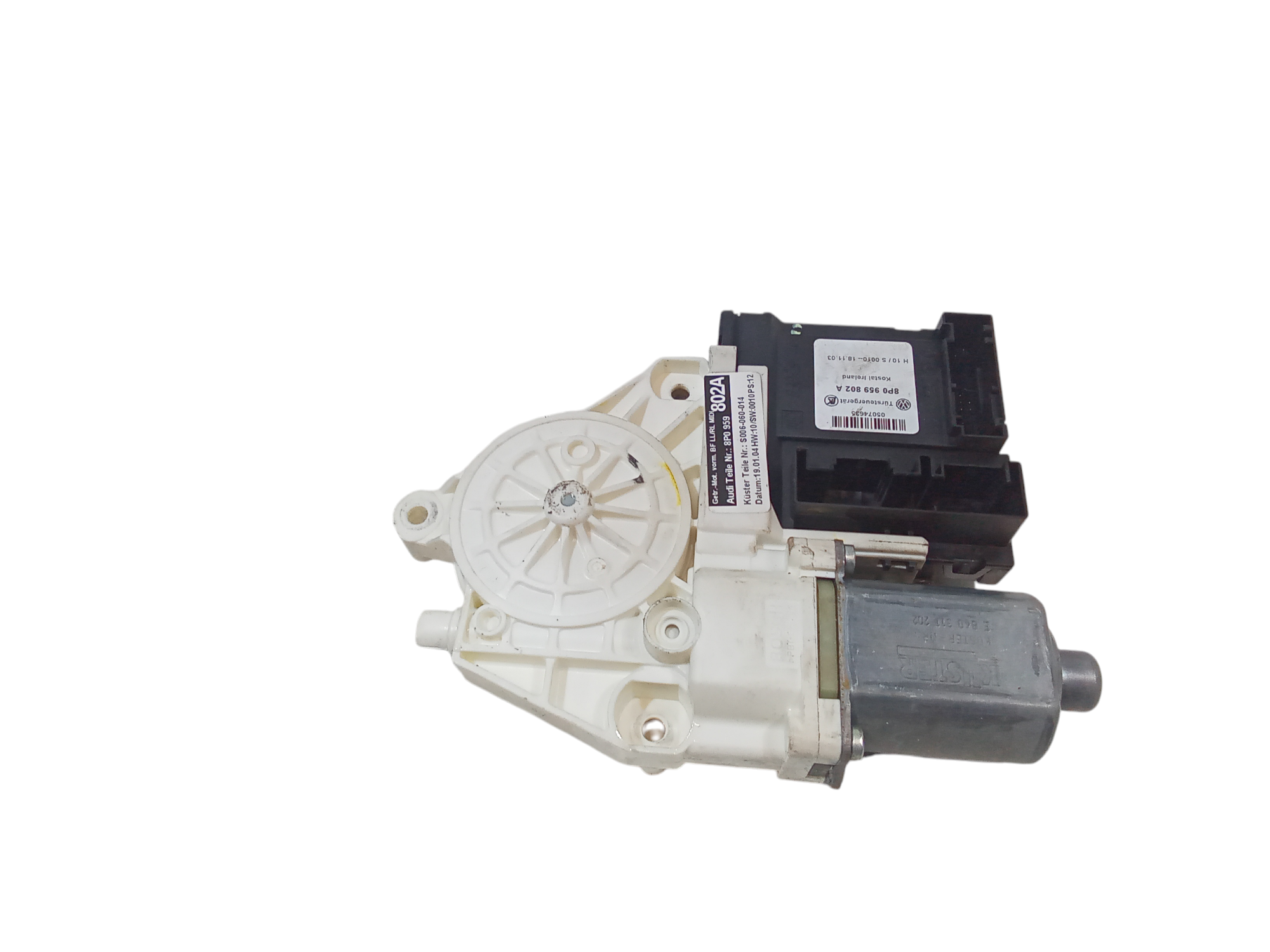 Motorino Alzavetro anteriore destra per Audi A3 Sportback Serie (8pa) (04>08) (2004 - 2008)