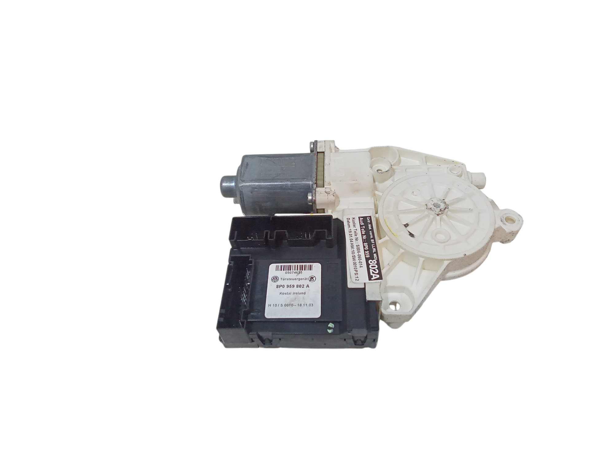 Motorino Alzavetro anteriore destra per Audi A3 Sportback Serie (8pa) (04>08) (2004 - 2008)