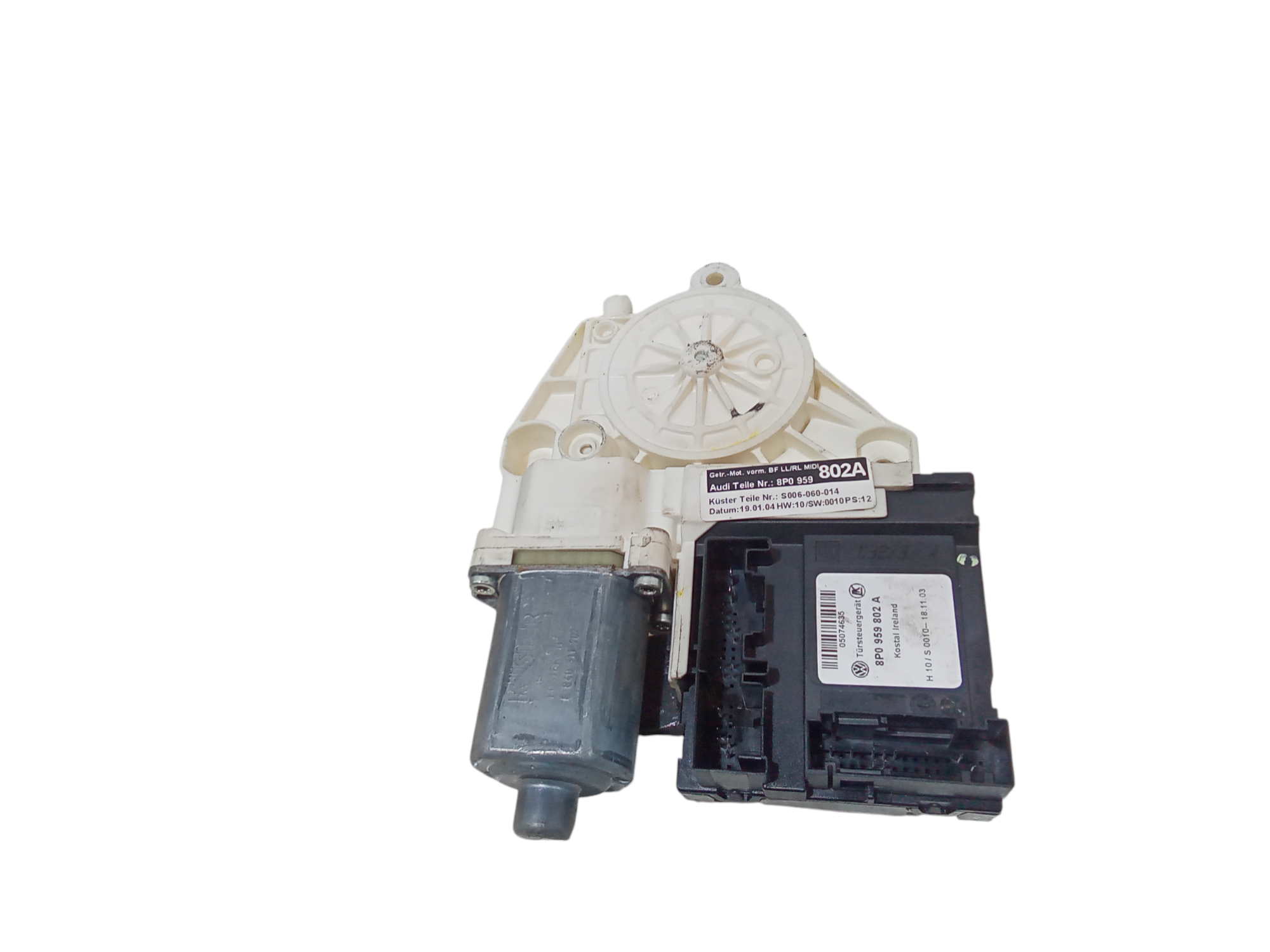 Motorino Alzavetro anteriore destra per Audi A3 Sportback Serie (8pa) (04>08) (2004 - 2008)