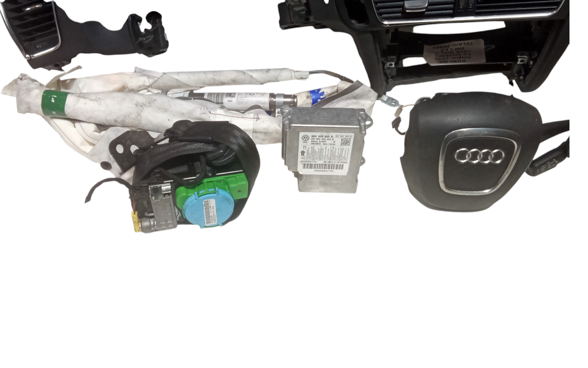 Kit Airbag Completo per Audi Q5 Serie (8rb) (08>12) (2008 - 2012)