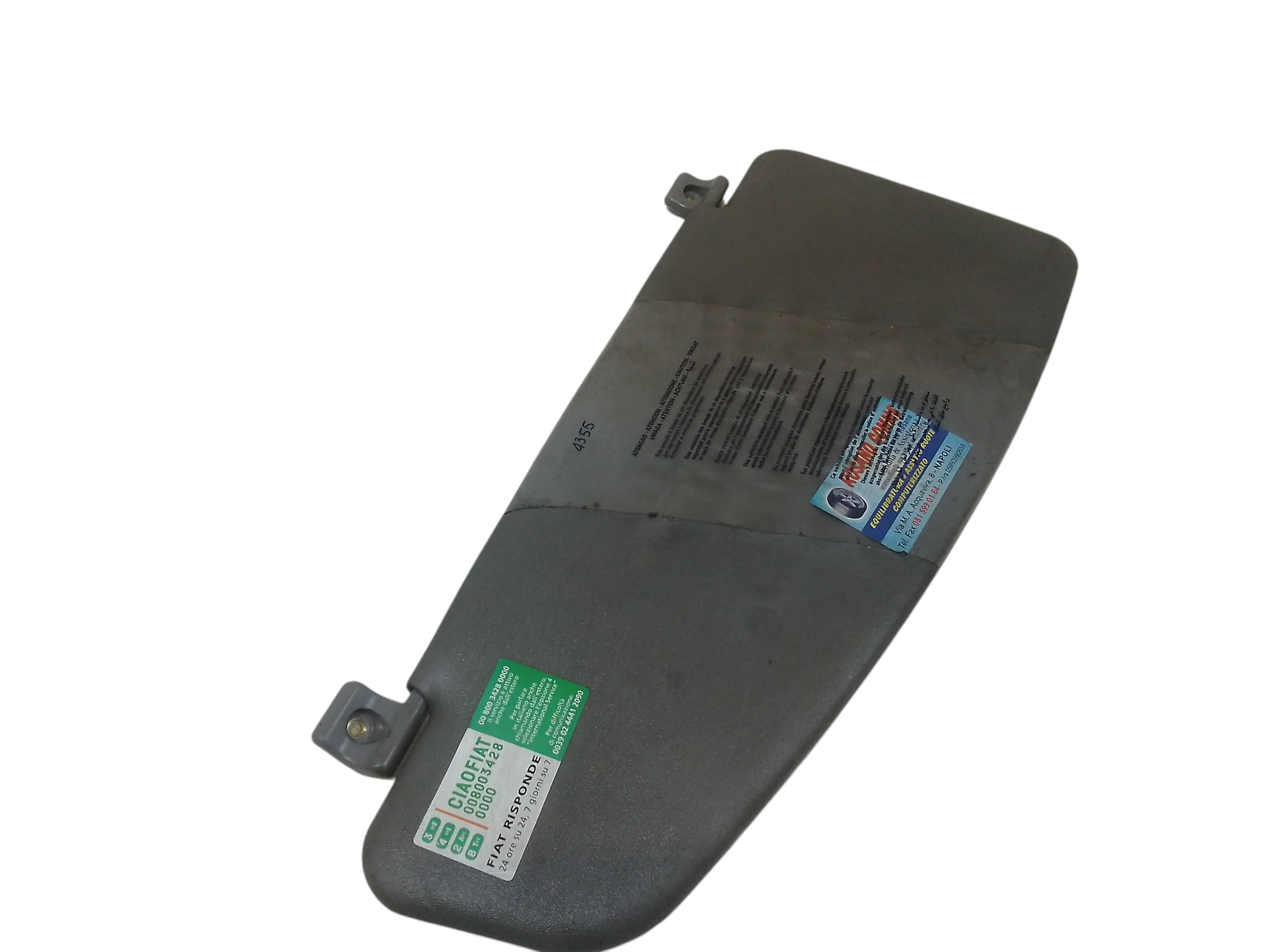 Parasole aletta anteriore Lato Guida per Fiat Dobl Cargo (05>09) (2005 - 2009)