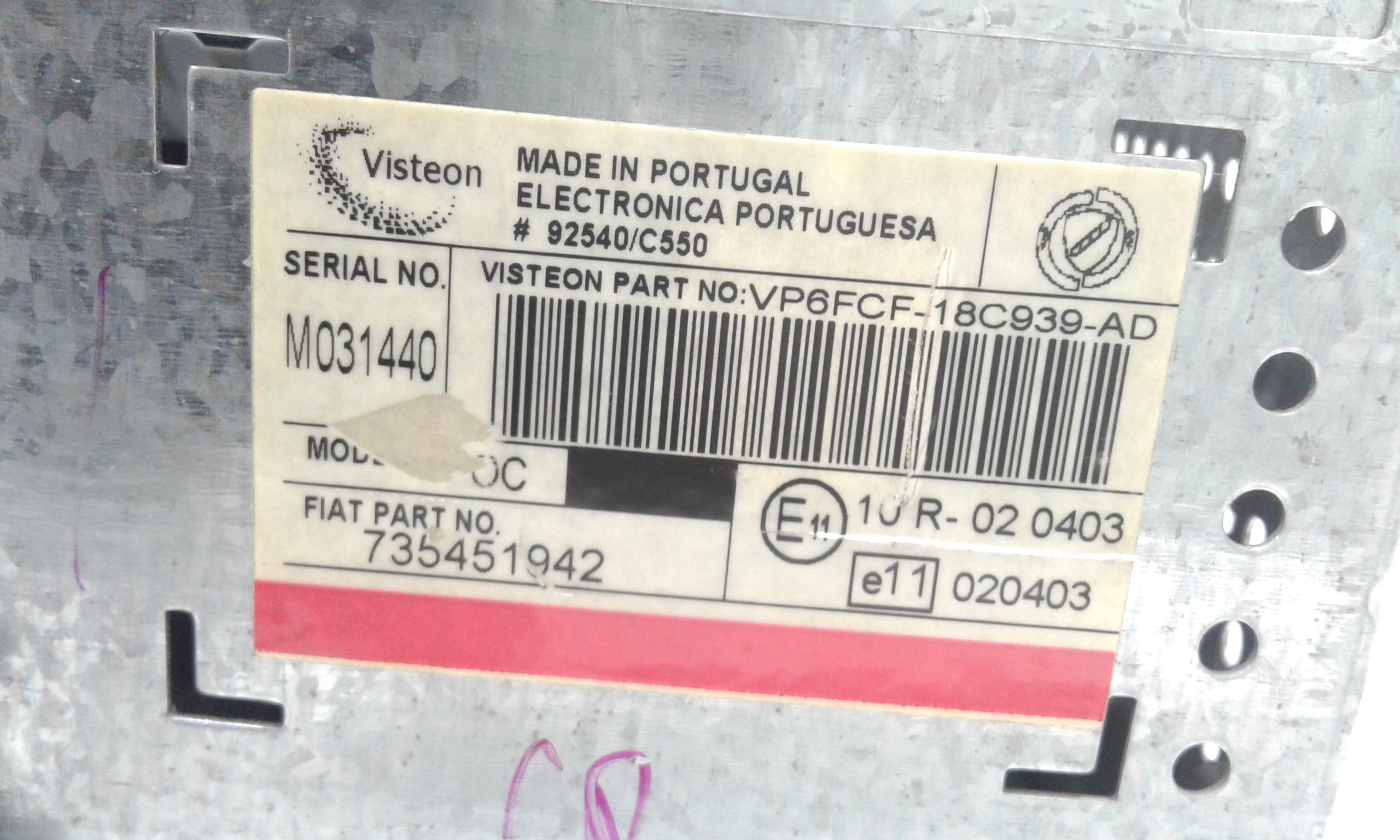 Autoradio MP3 FIAT Bravo 2 Serie