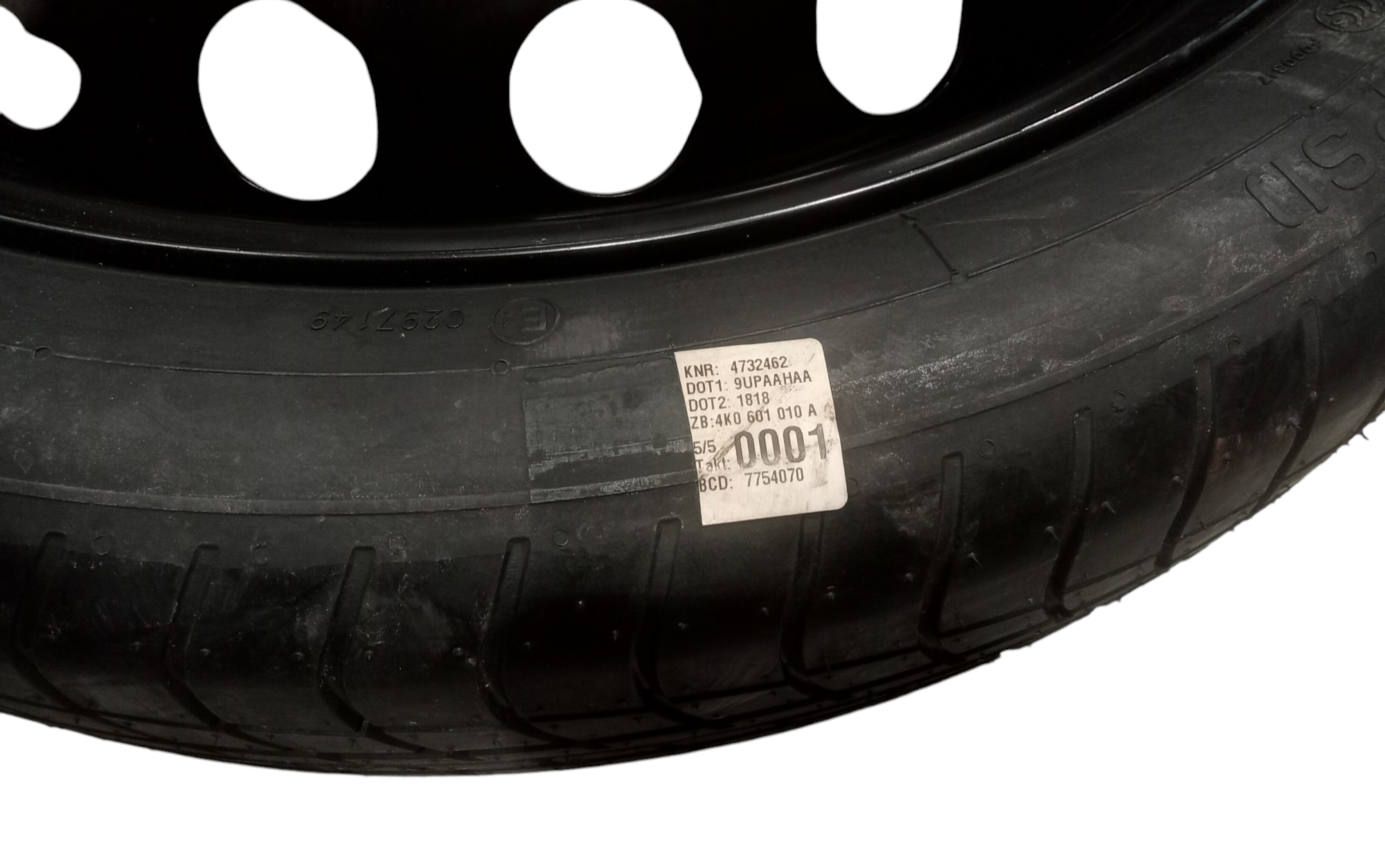 Ruotino di scorta per Audi A6 Berlina (C8) (2018 - )