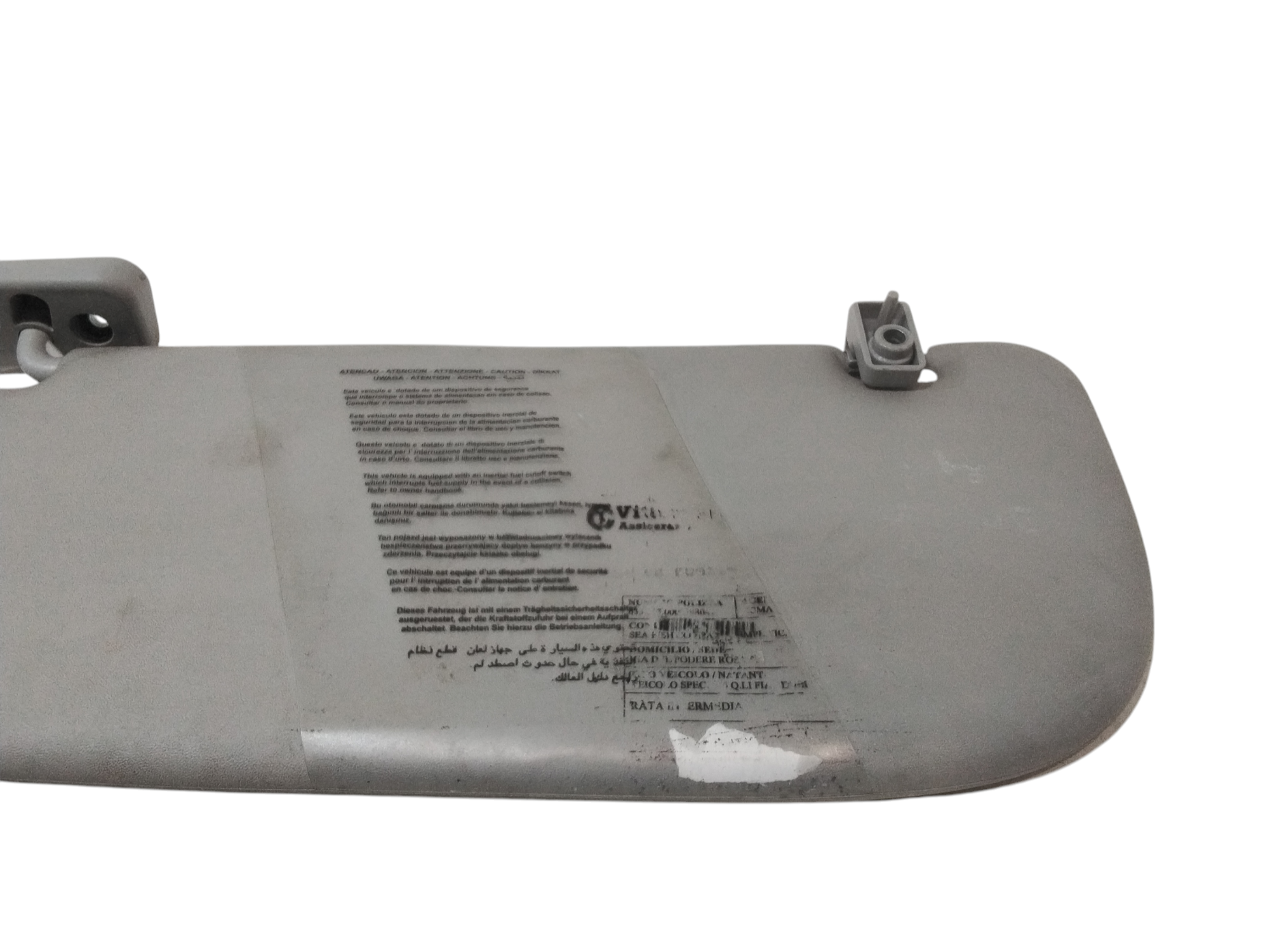 Parasole aletta anteriore Lato Guida per Fiat Dobl Cargo Ii (263) (15>) (2015 - In produzione)