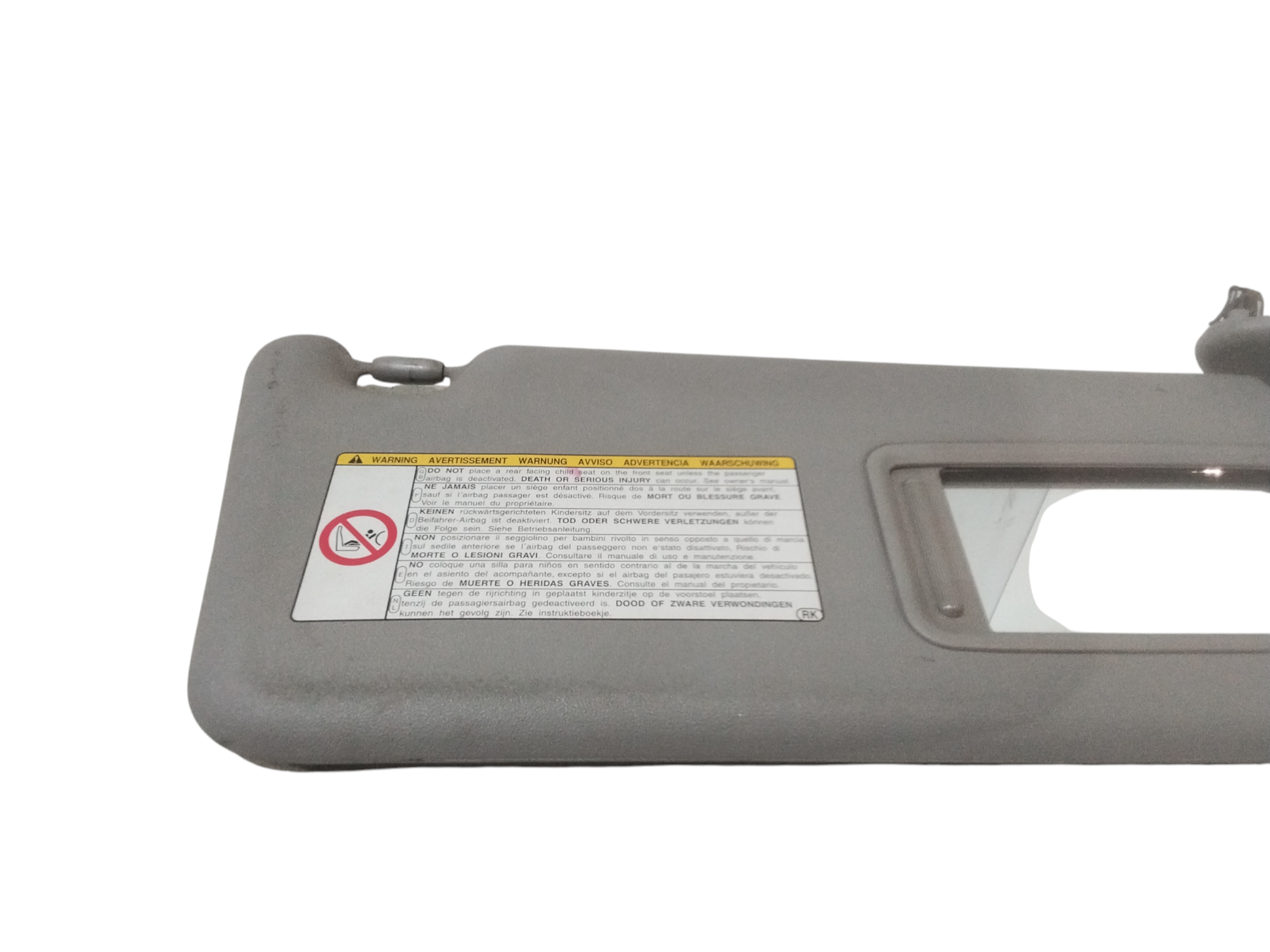 Parasole aletta Lato Passeggero per Toyota Iq 1 Serie (2009 - In produzione)