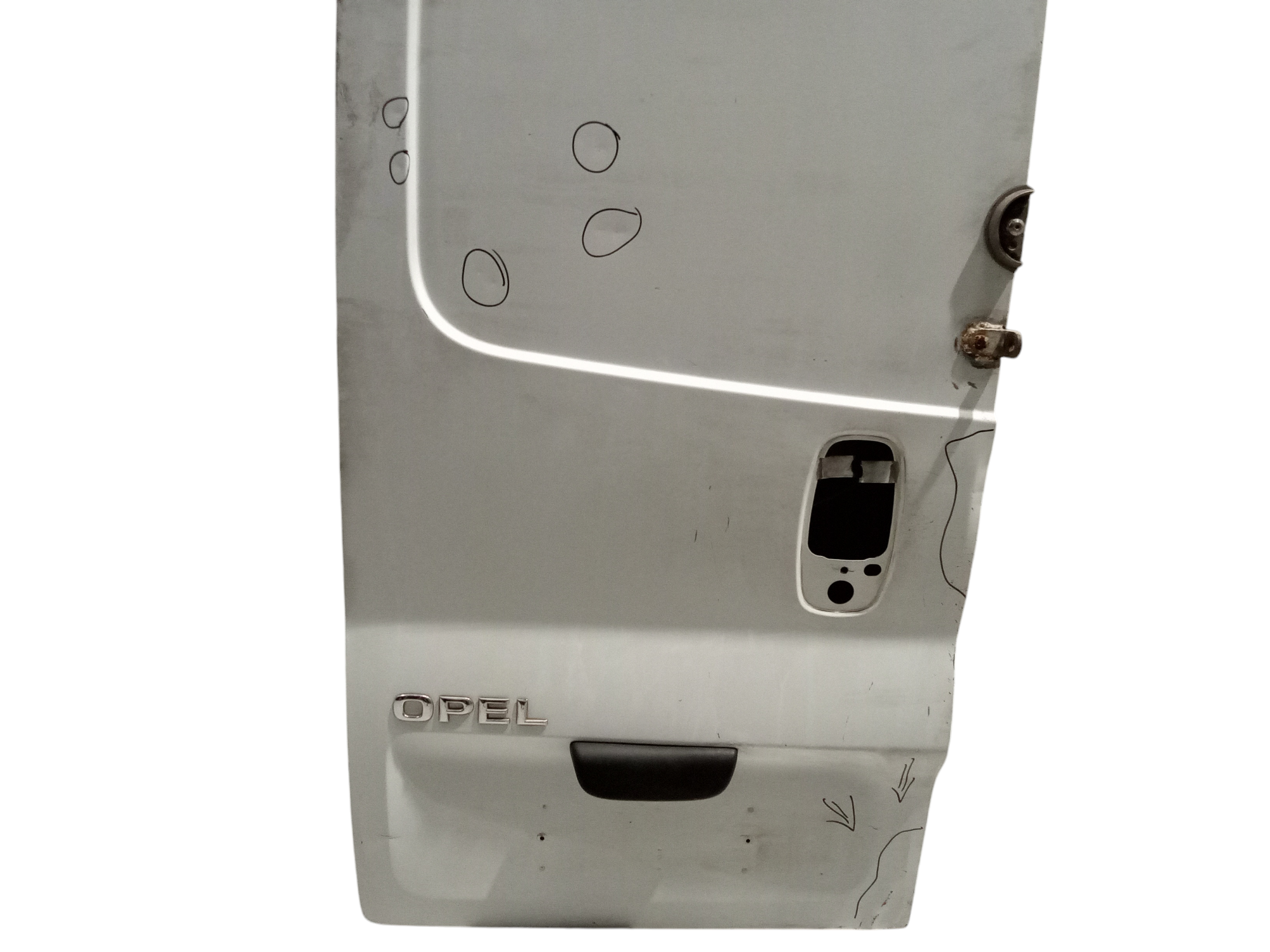 Porta carico posteriore a battente SX lato guida Non vetrata per Opel Vivaro 1 Serie (2001 - 2006)