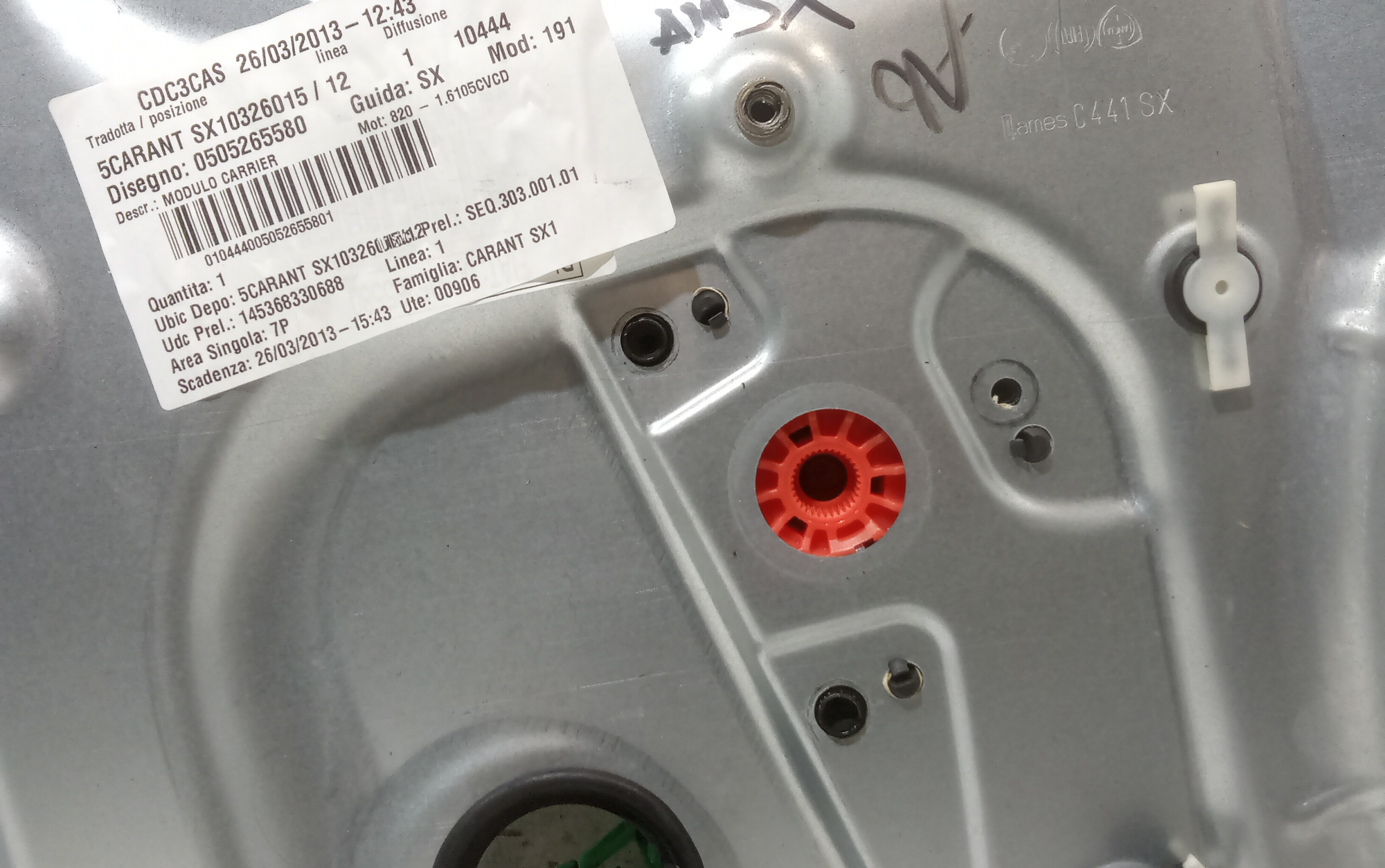 Cremagliera anteriore sinistra Guida per Alfa Romeo Giulietta Serie (940_) (13>) (2013 - In produzione)