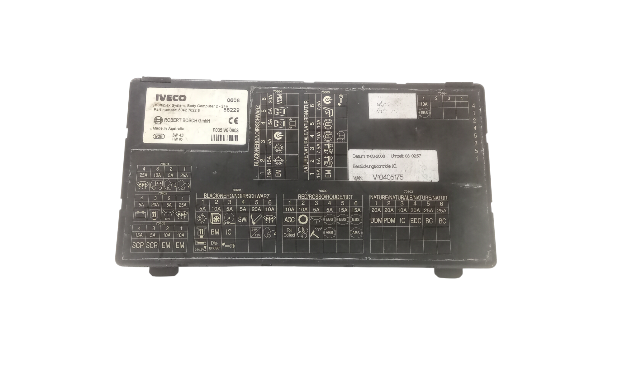 Body Computer per Iveco Stralis Serie (07>12) (2007 - 2012)