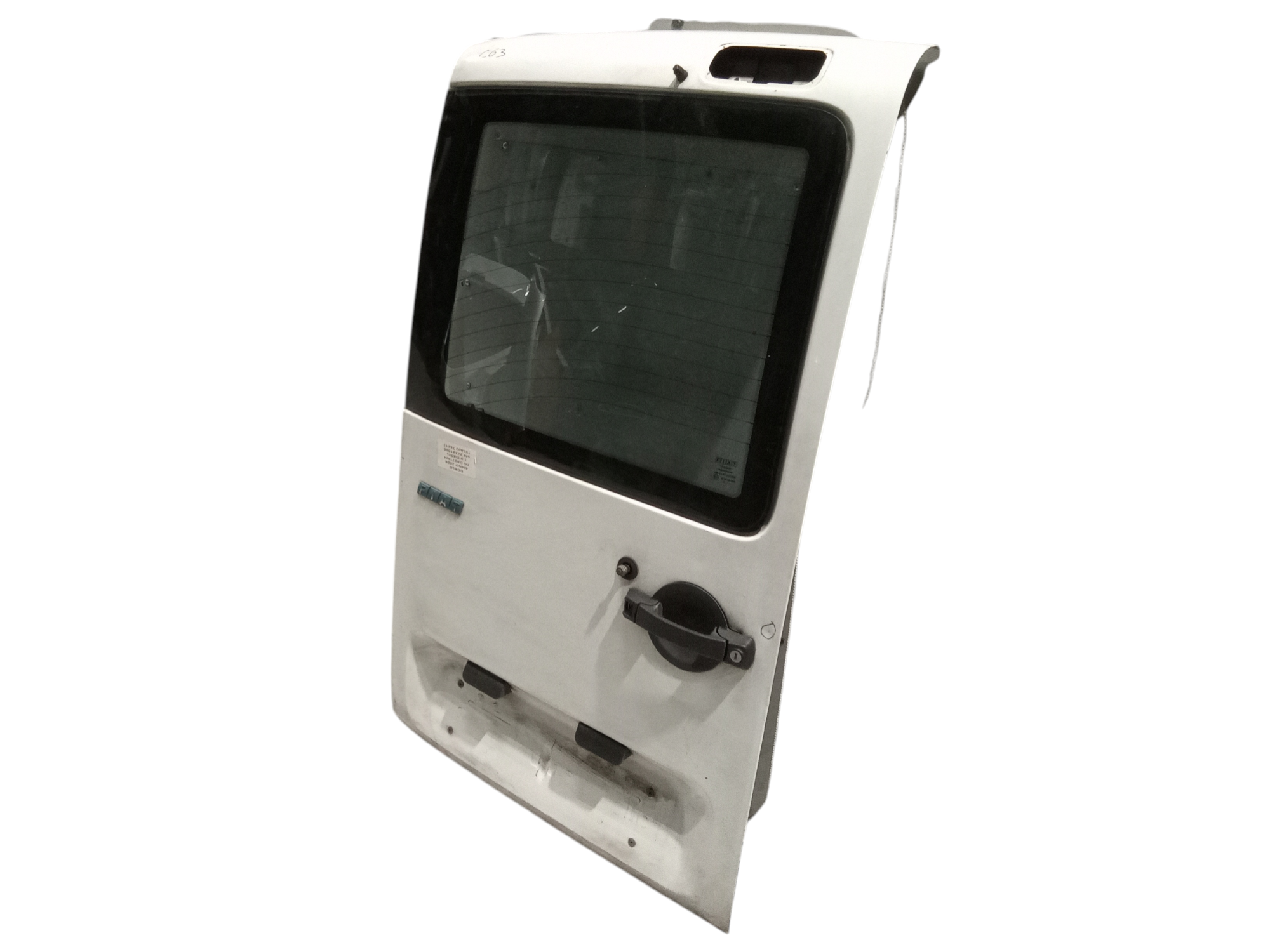 Porta carico posteriore a battente SX lato guida vetrata per Fiat Dobl� Cargo (05>09) (2005 - 2009)