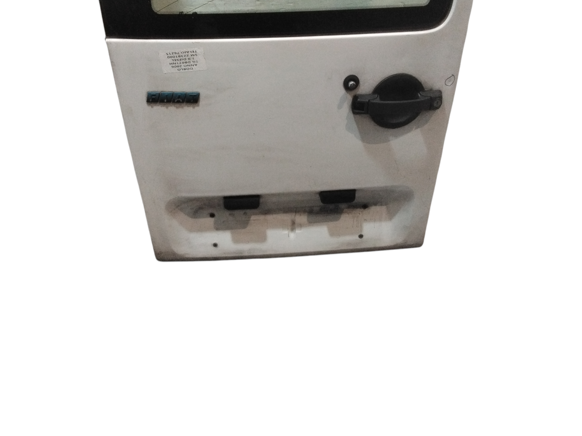 Porta carico posteriore a battente SX lato guida vetrata per Fiat Dobl� Cargo (05>09) (2005 - 2009)