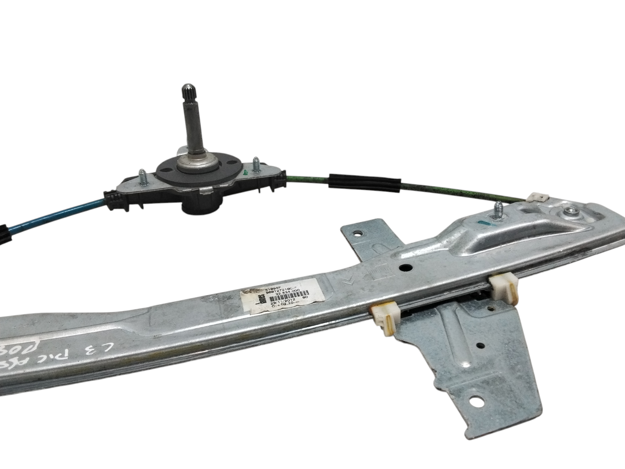 Cremagliera posteriore sinistra guida per Citroen C3 Picasso (08>) (2008 - In produzione)