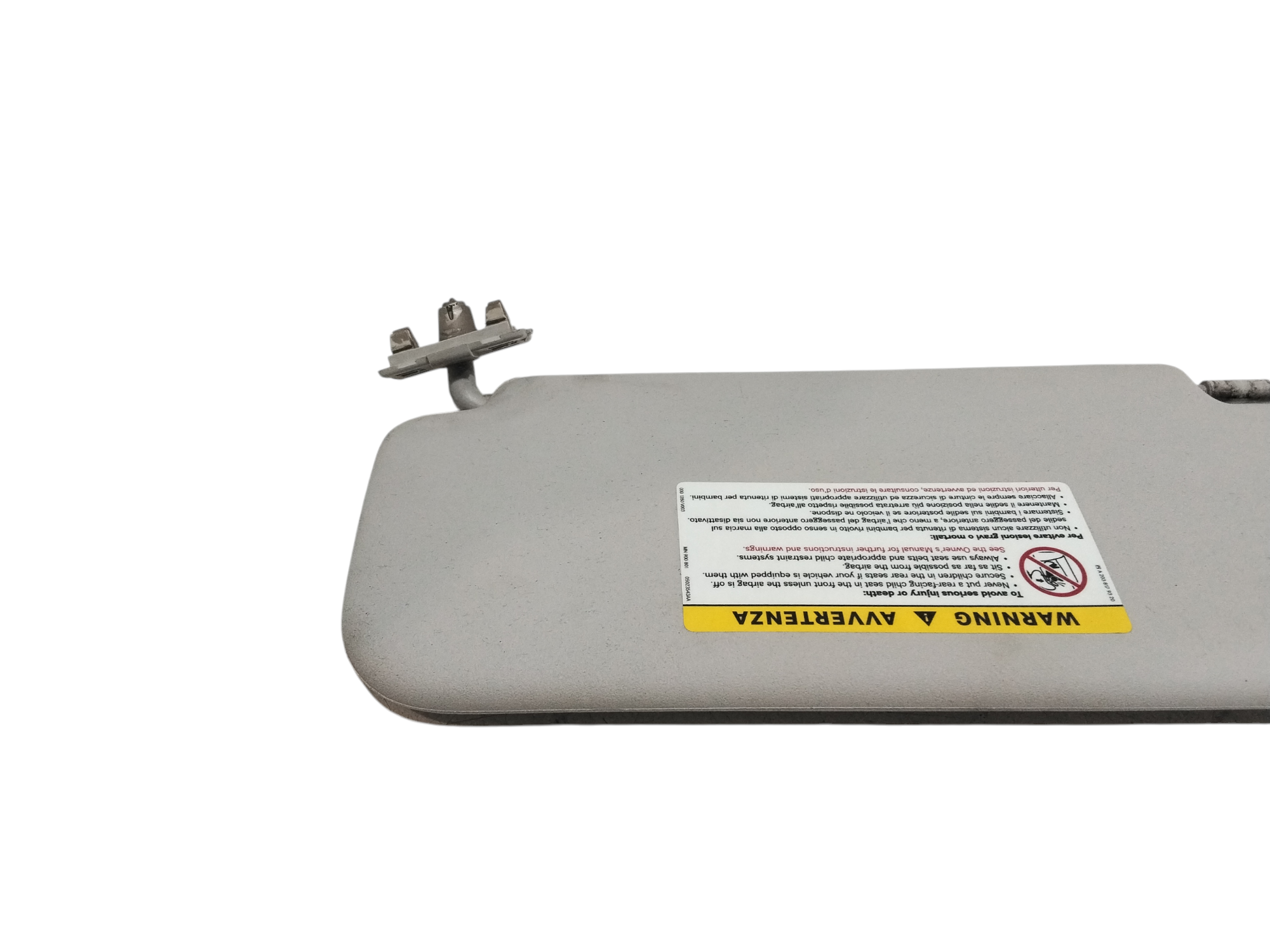 Parasole aletta Lato Passeggero per Mercedes Classe A W169 3 Serie (2004 - 2008)