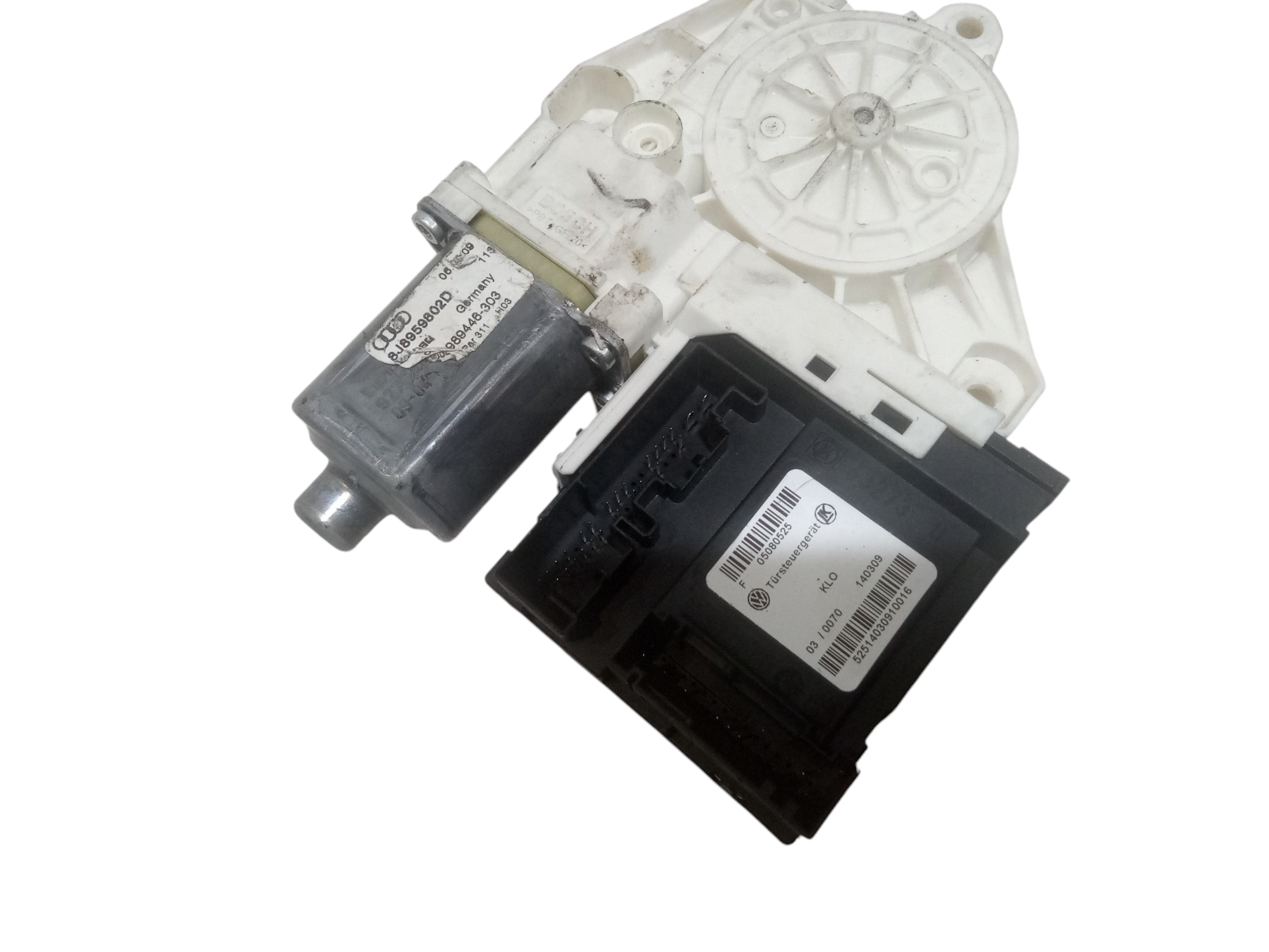 Motorino Alzavetro anteriore Sinistro per Audi TT (2008 - 2014)