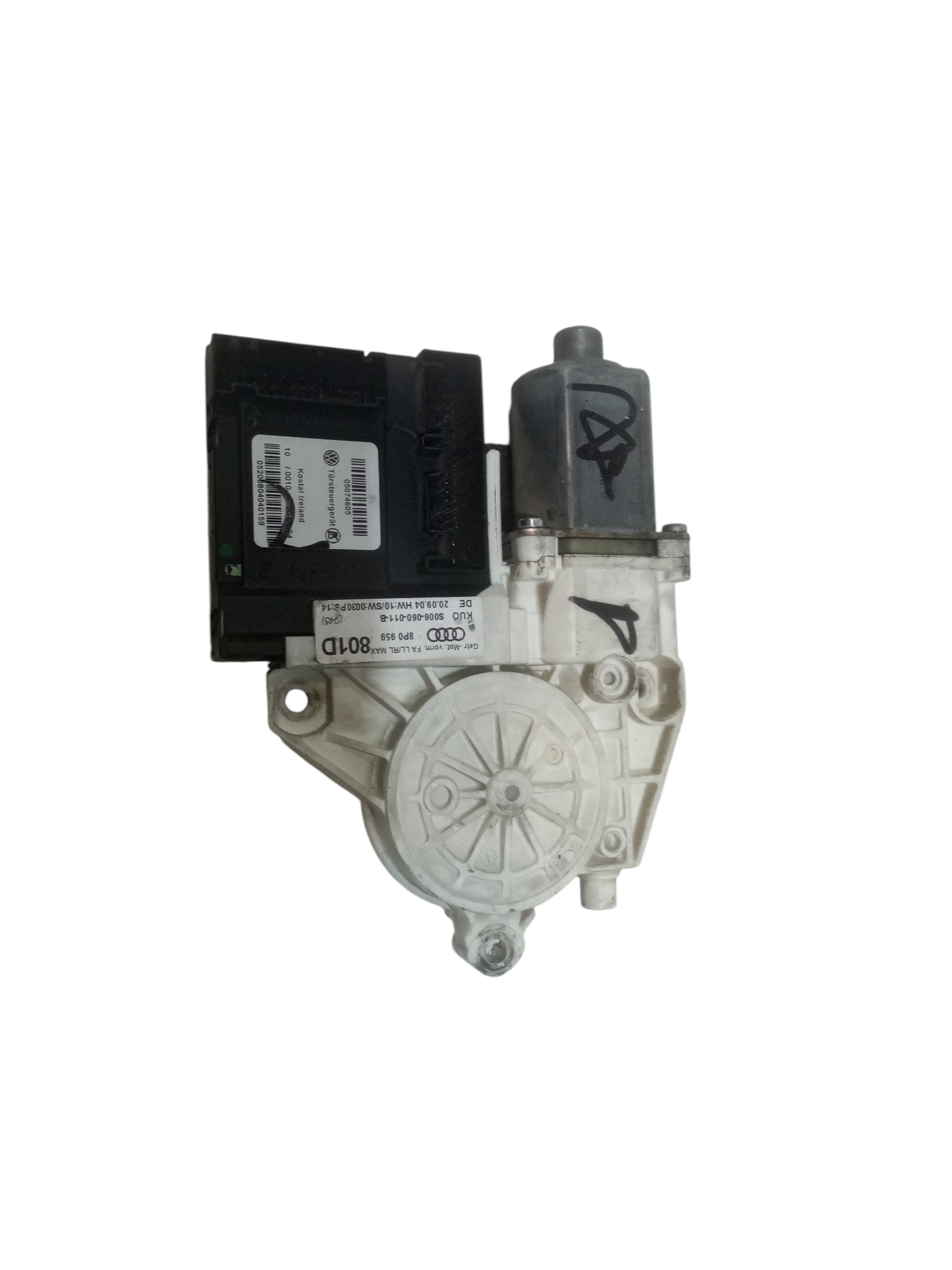 Motorino Alzavetro anteriore destra per Audi A3 Sportback (8pa) (08>12) (2008 - 2012)