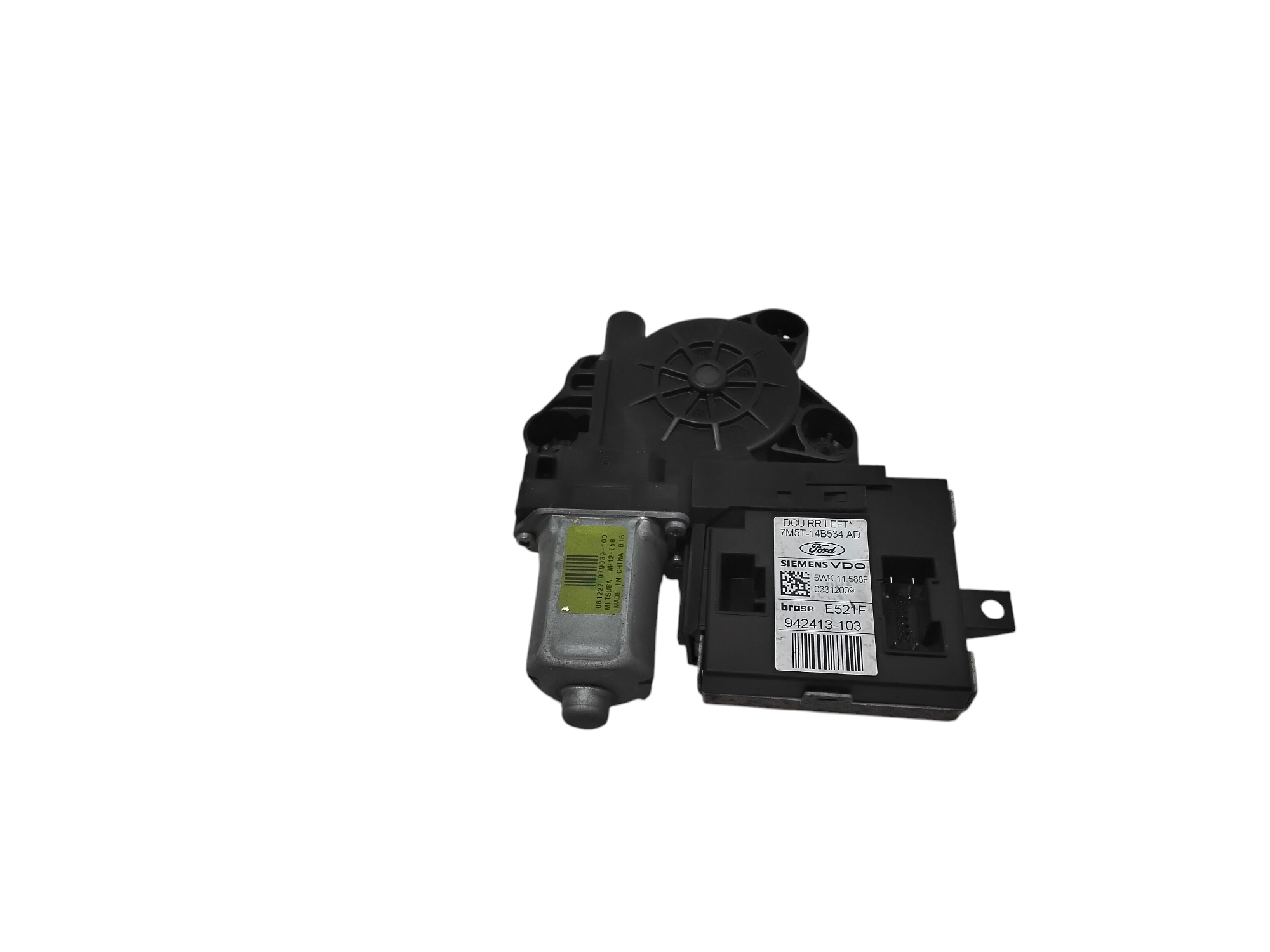 Motorino Alzavetro posteriore Sinistro per Ford Kuga Serie (cbv) (08>13) (2008 - 2013)