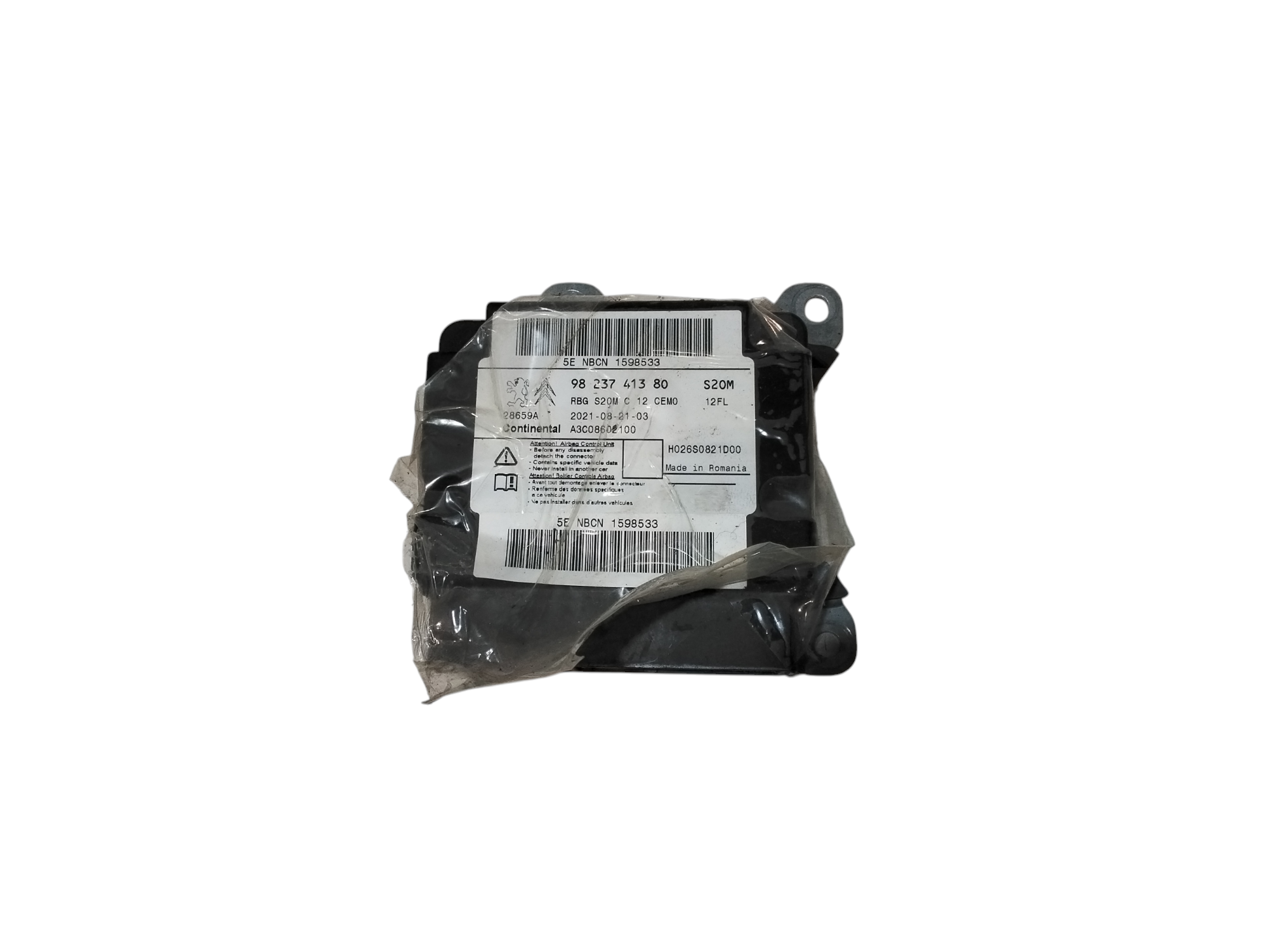 Centralina Airbag per Citroen C3 Serie (16>) (2016 - In produzione)