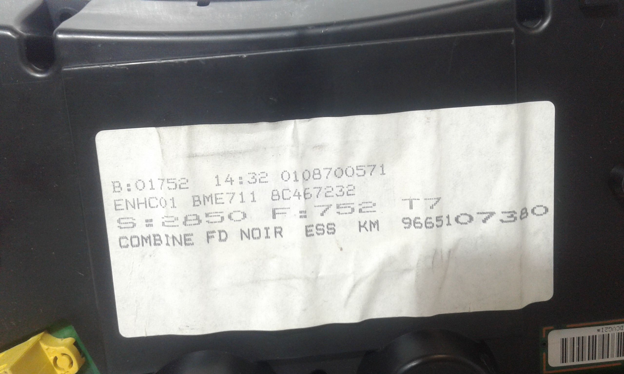 Quadro Strumenti PEUGEOT 308 1 Serie