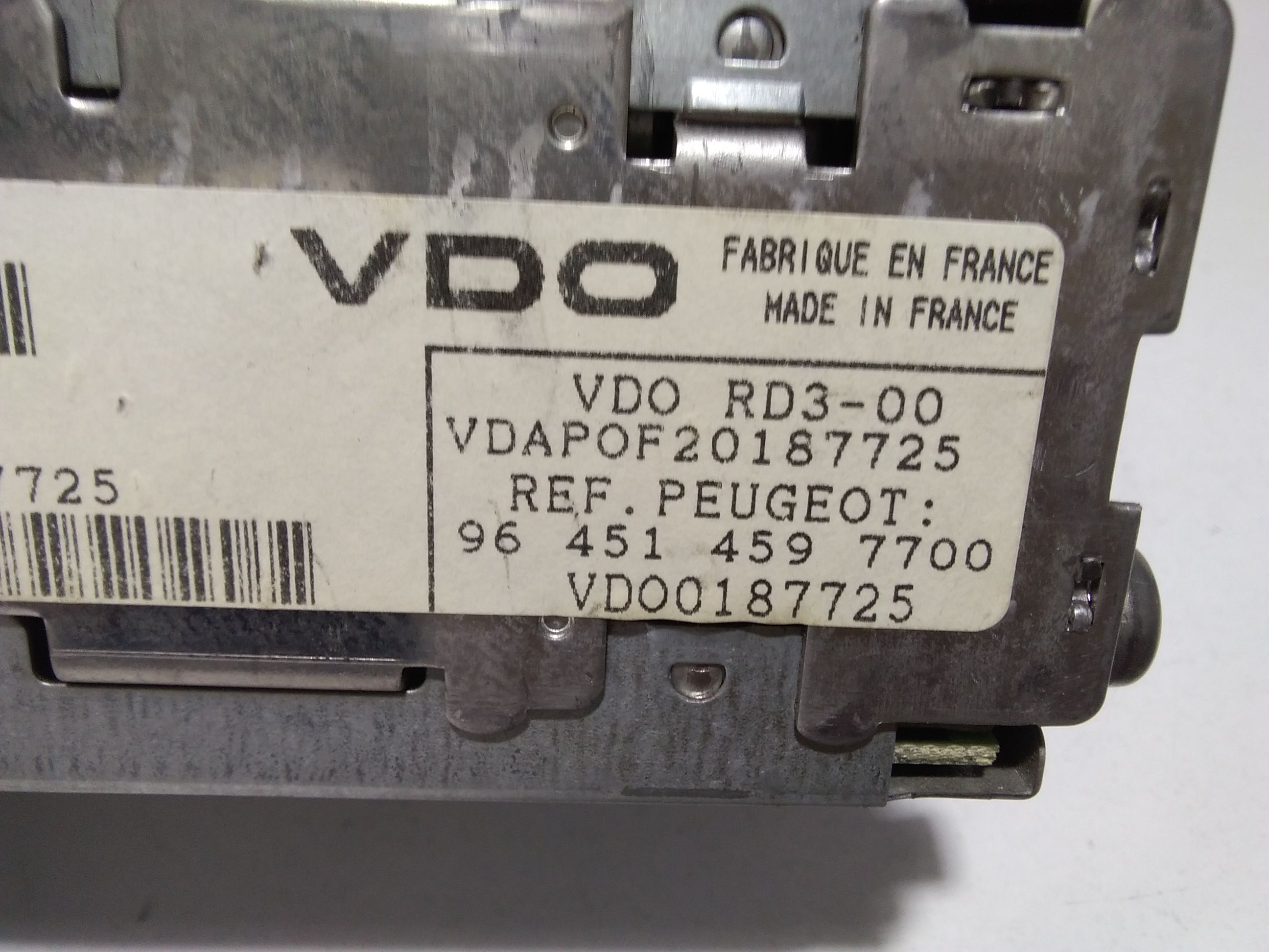 Autoradio PEUGEOT 307 Berlina