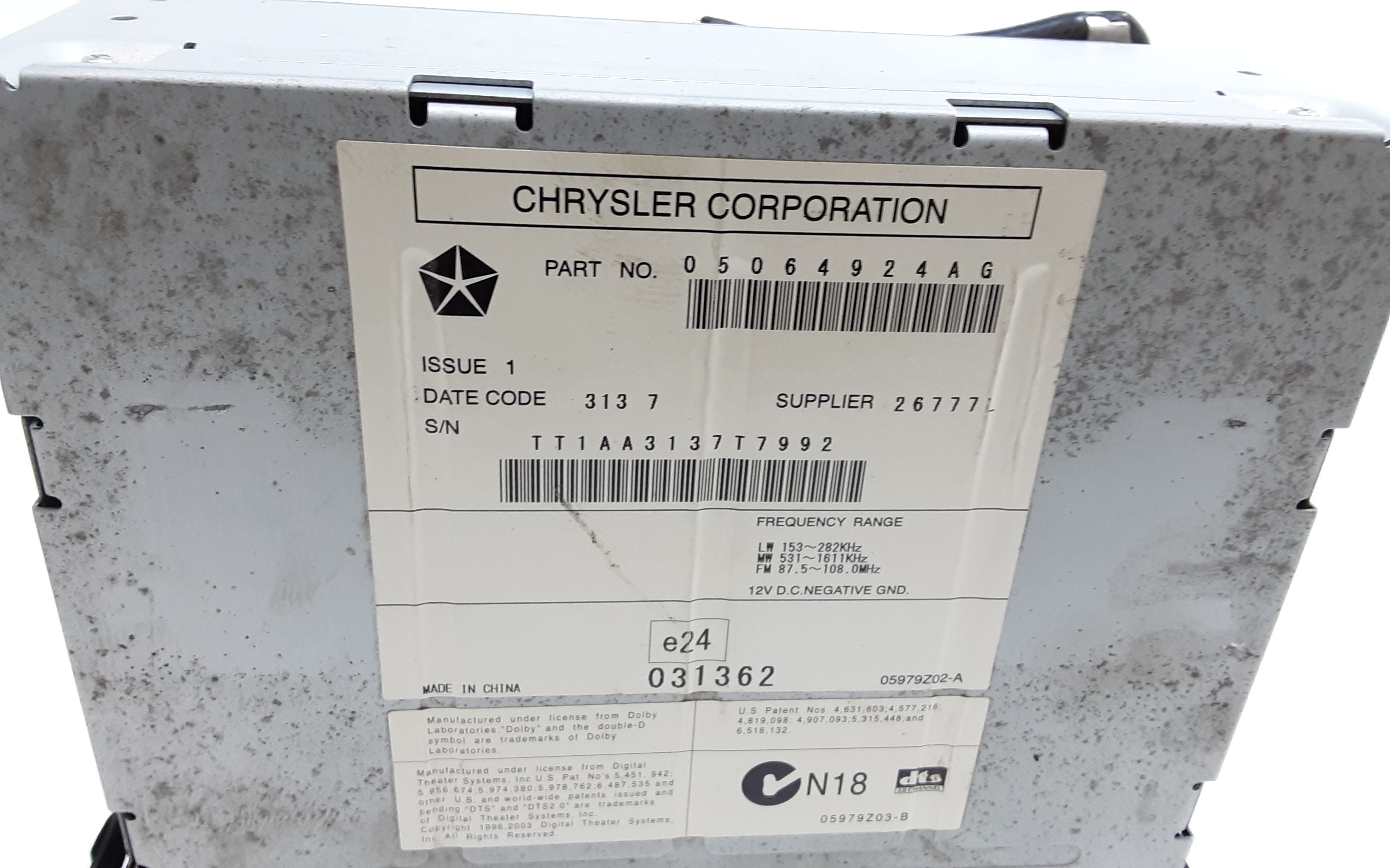 Autoradio DODGE Journey 1 Serie