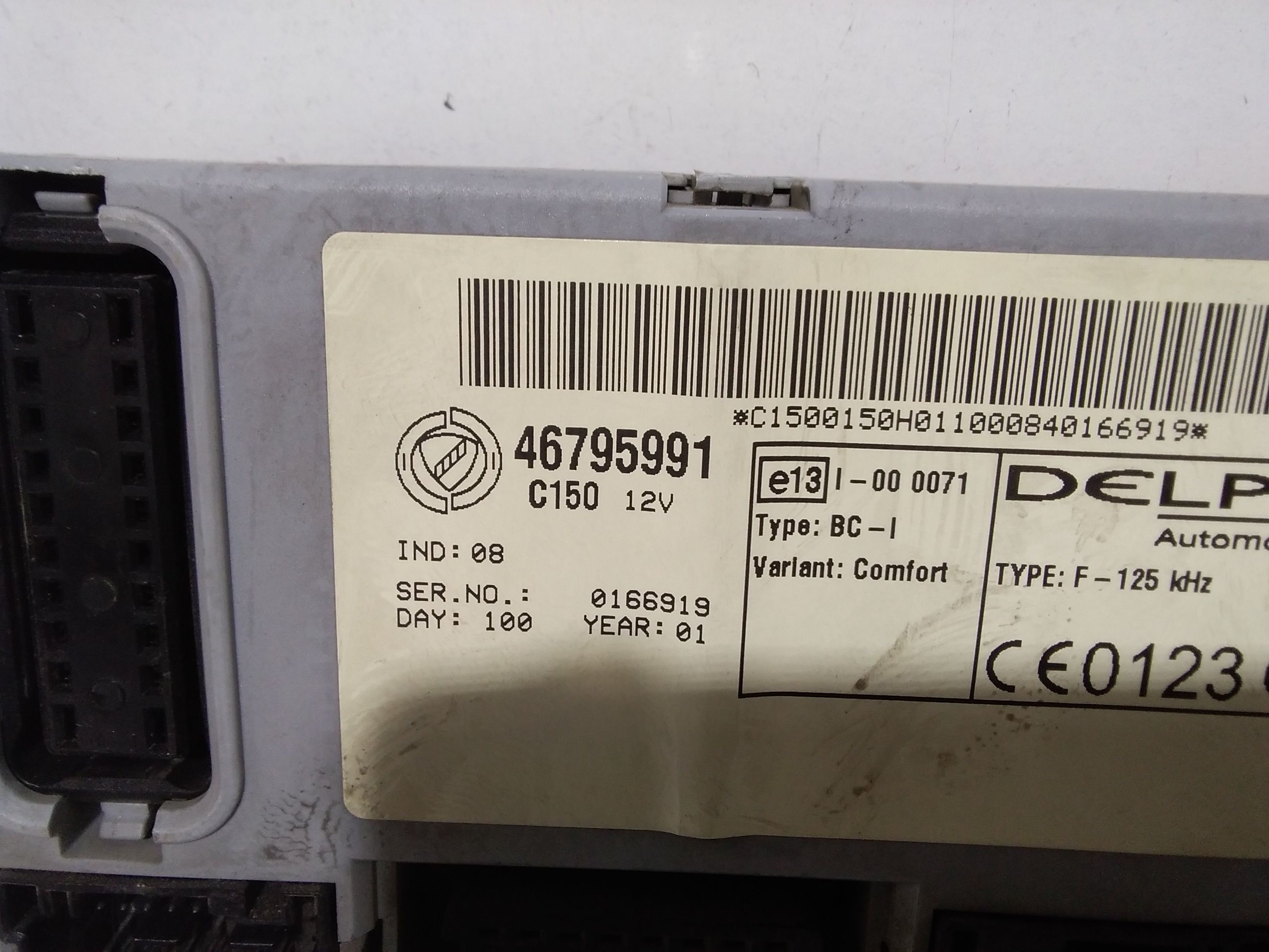 Body Computer FIAT Punto Berlina 3P 2 Serie