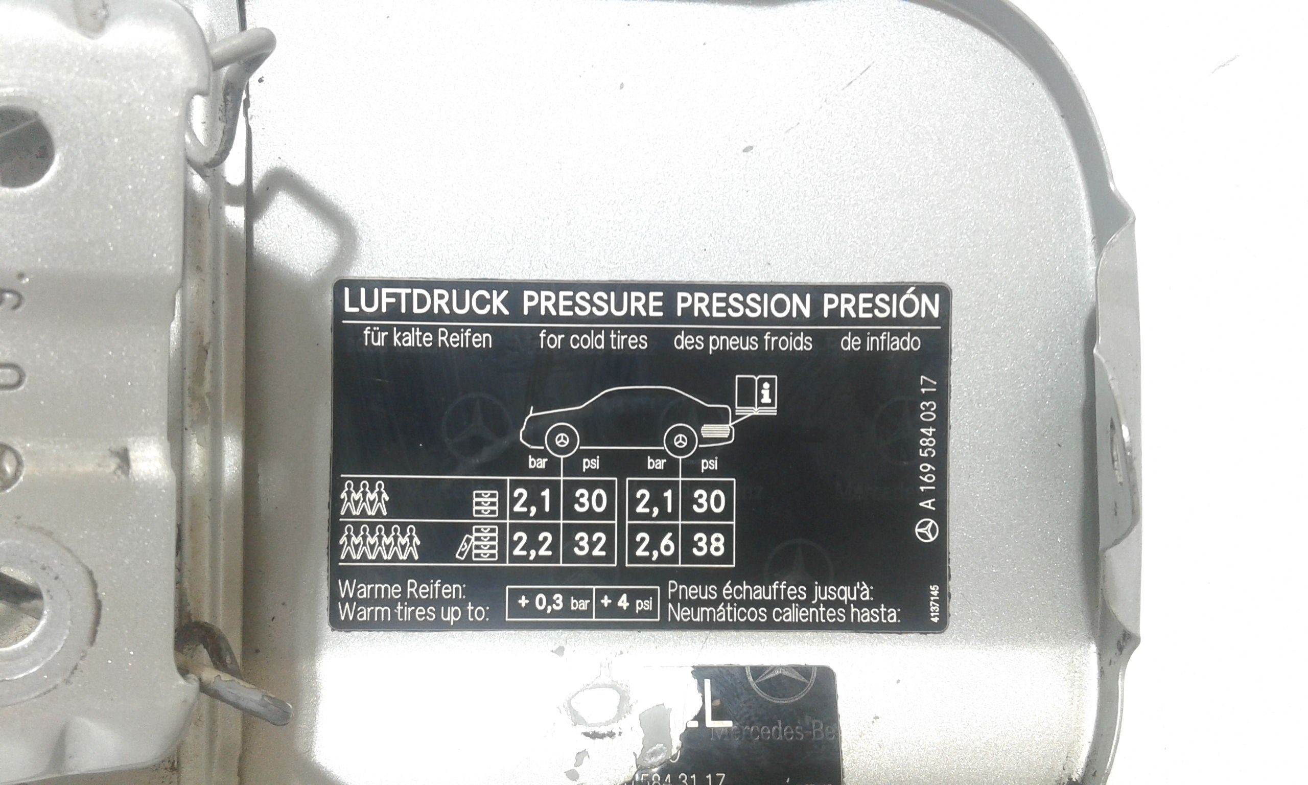 Sportellino Carburante MERCEDES Classe A W169 3 Serie