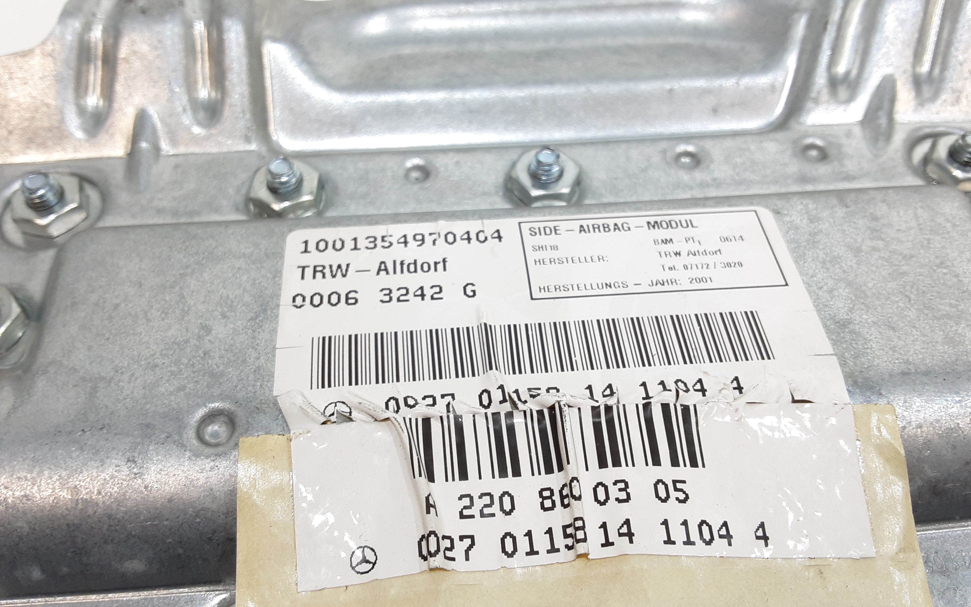 Airbag porta anteriore sinistra guida MERCEDES Classe S W220 4 Serie