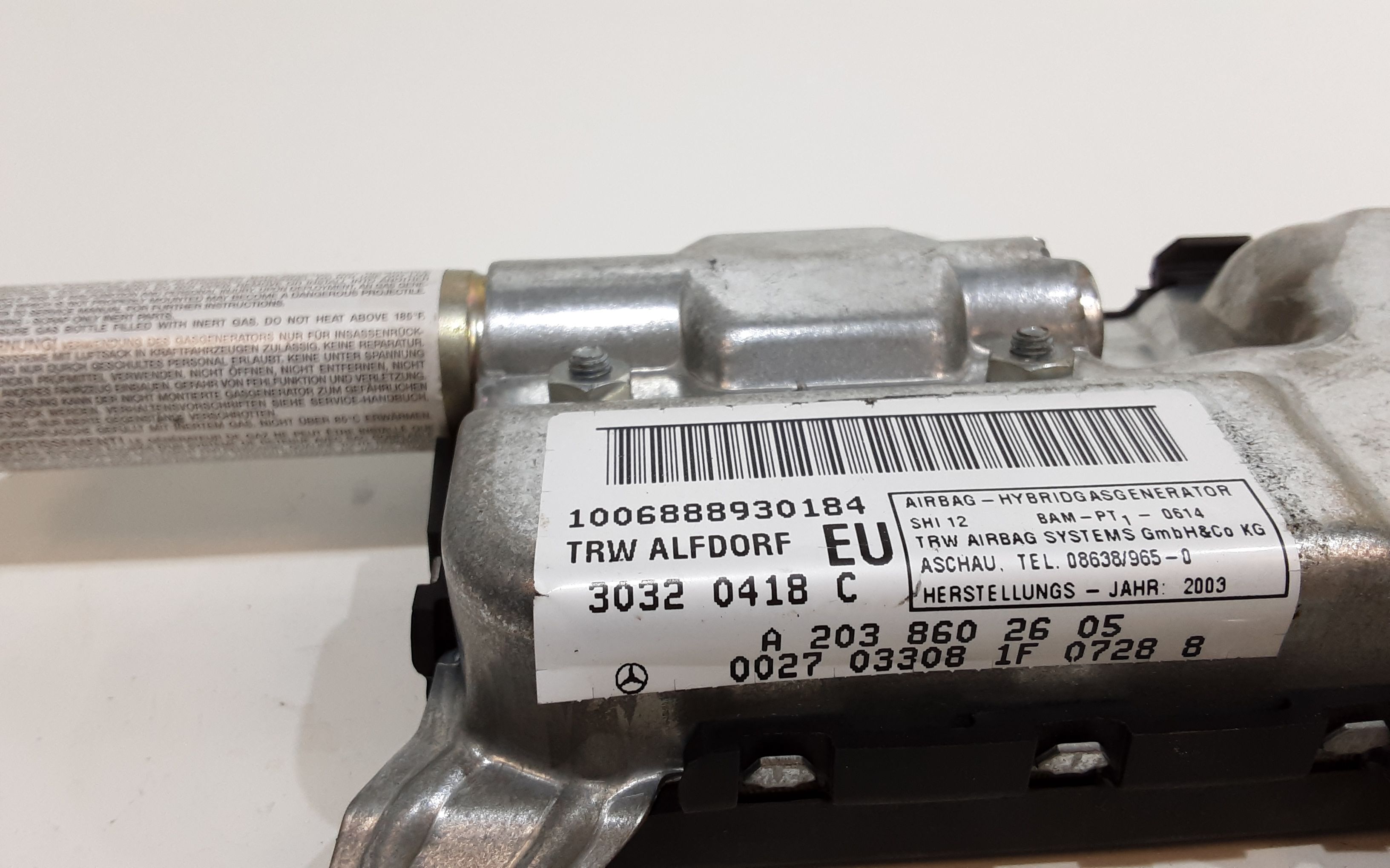 Airbag porta anteriore destra passeggero MERCEDES Classe C Berlina W203 2 Serie