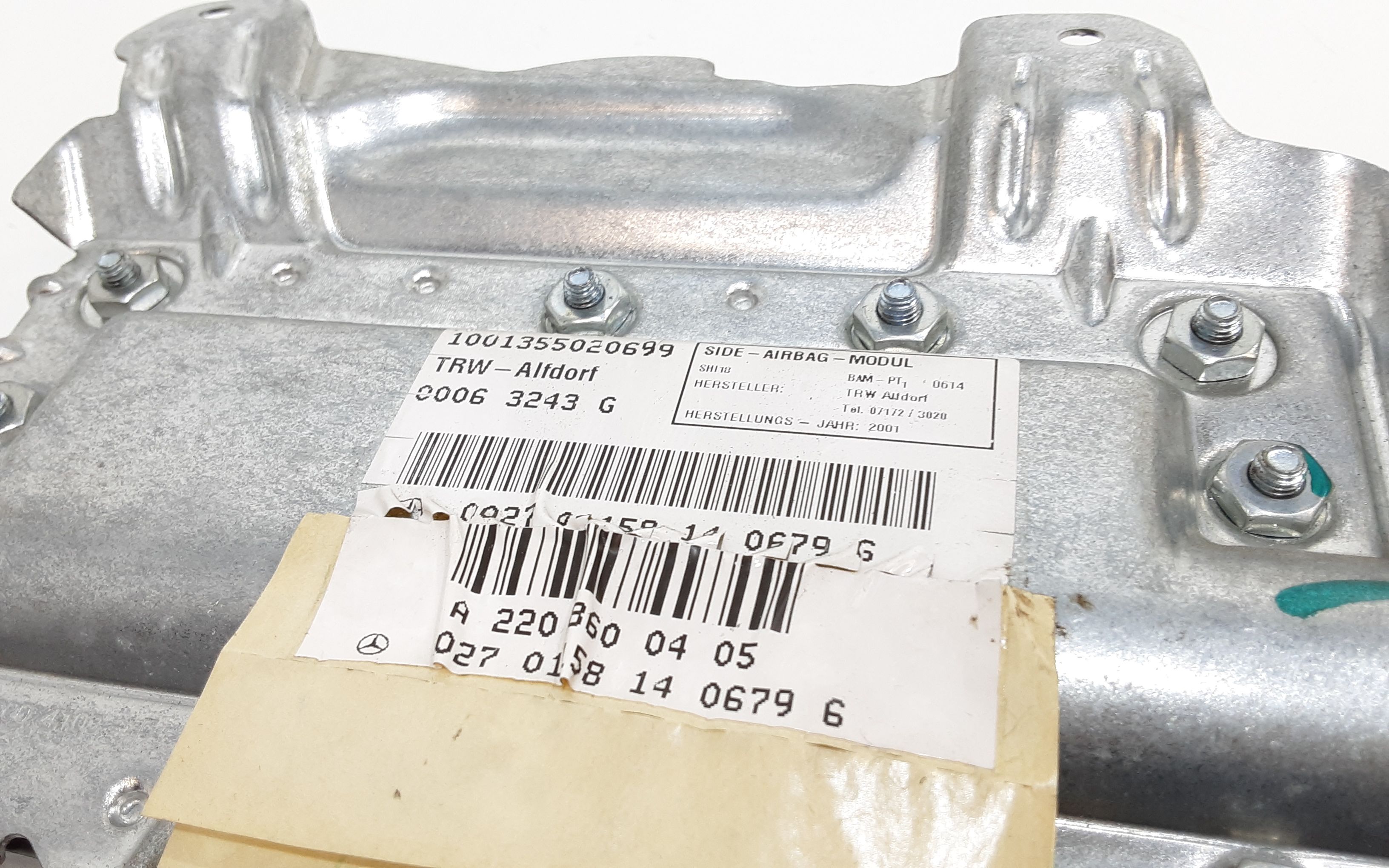 Airbag porta anteriore destra passeggero MERCEDES Classe S W220 4 Serie