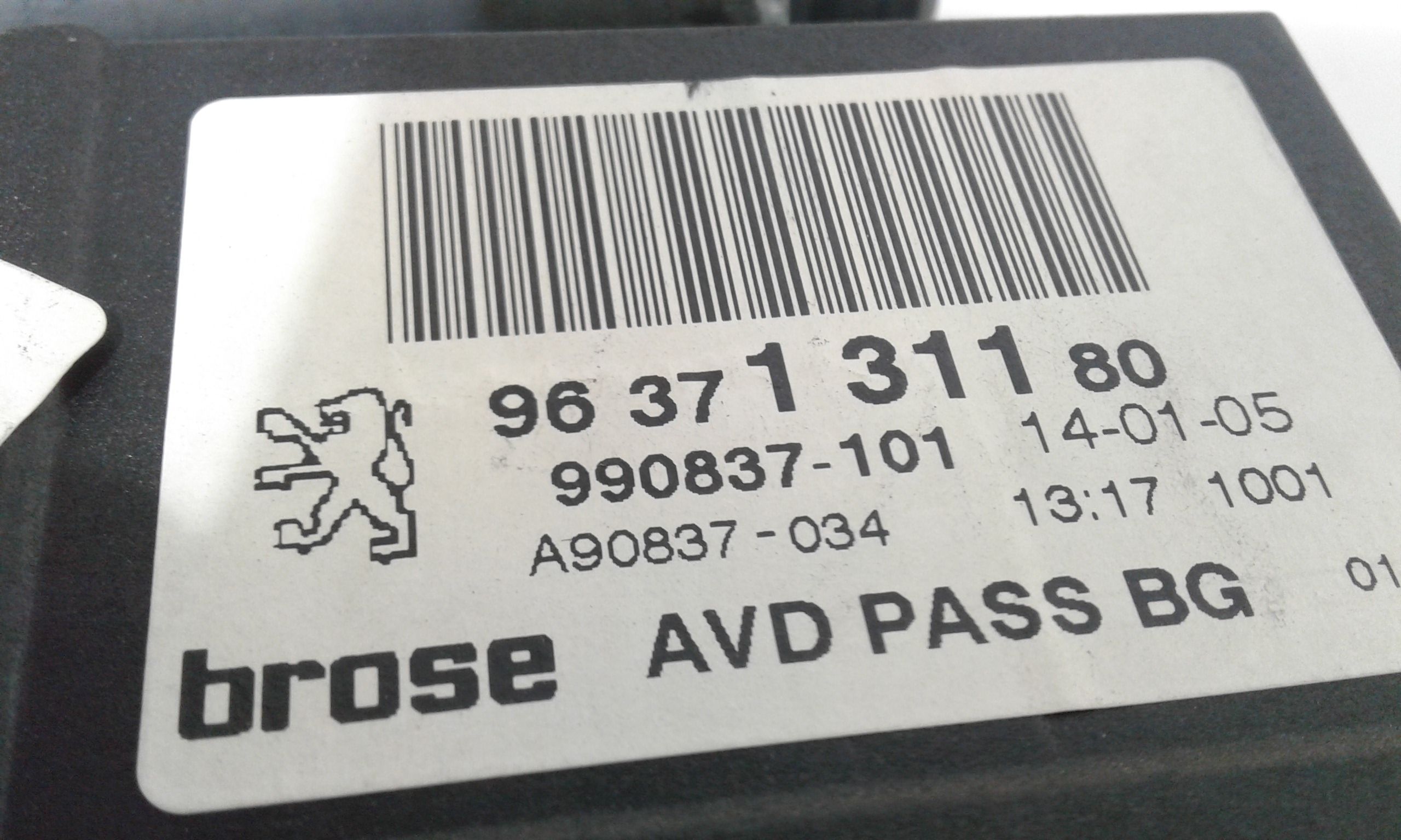 Cremagliera anteriore destra passeggero PEUGEOT 307 Berlina