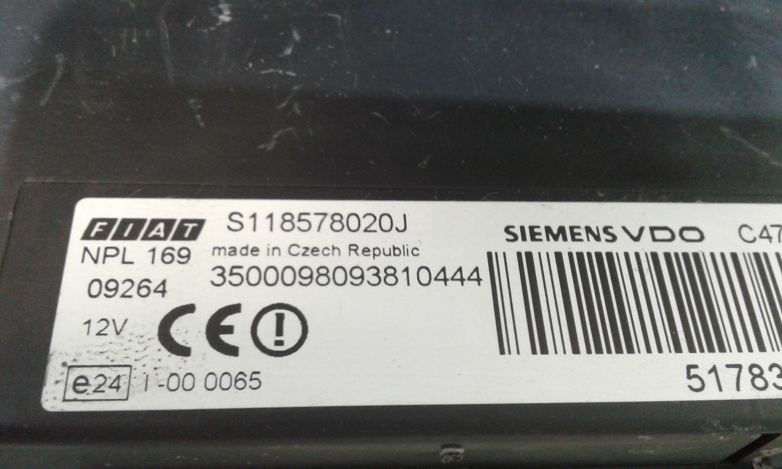 Kit Centralina Motore FIAT Panda 2 Serie