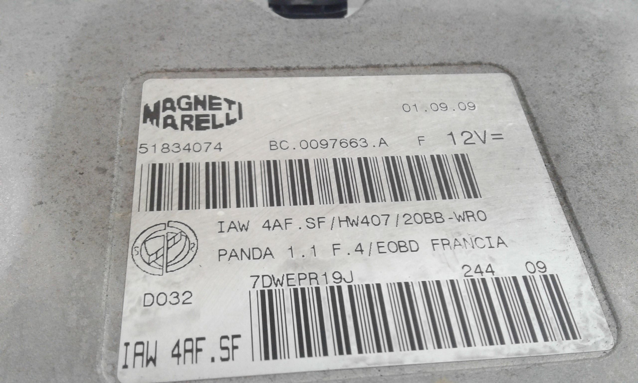 Kit Centralina Motore FIAT Panda 2 Serie