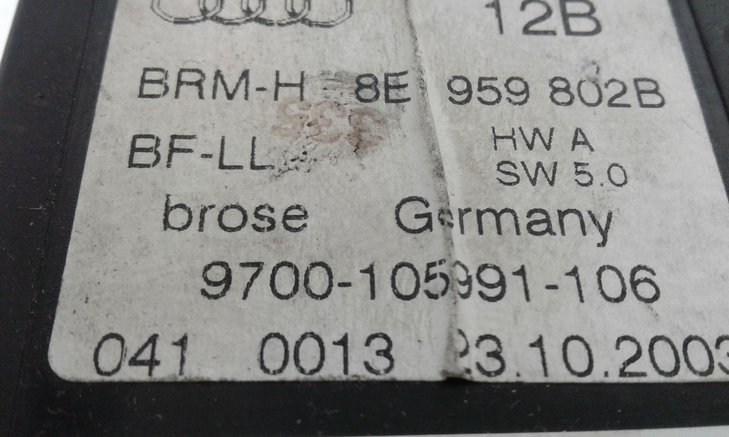 Motorino Alzavetro anteriore destra AUDI A4 Avant 3 Serie