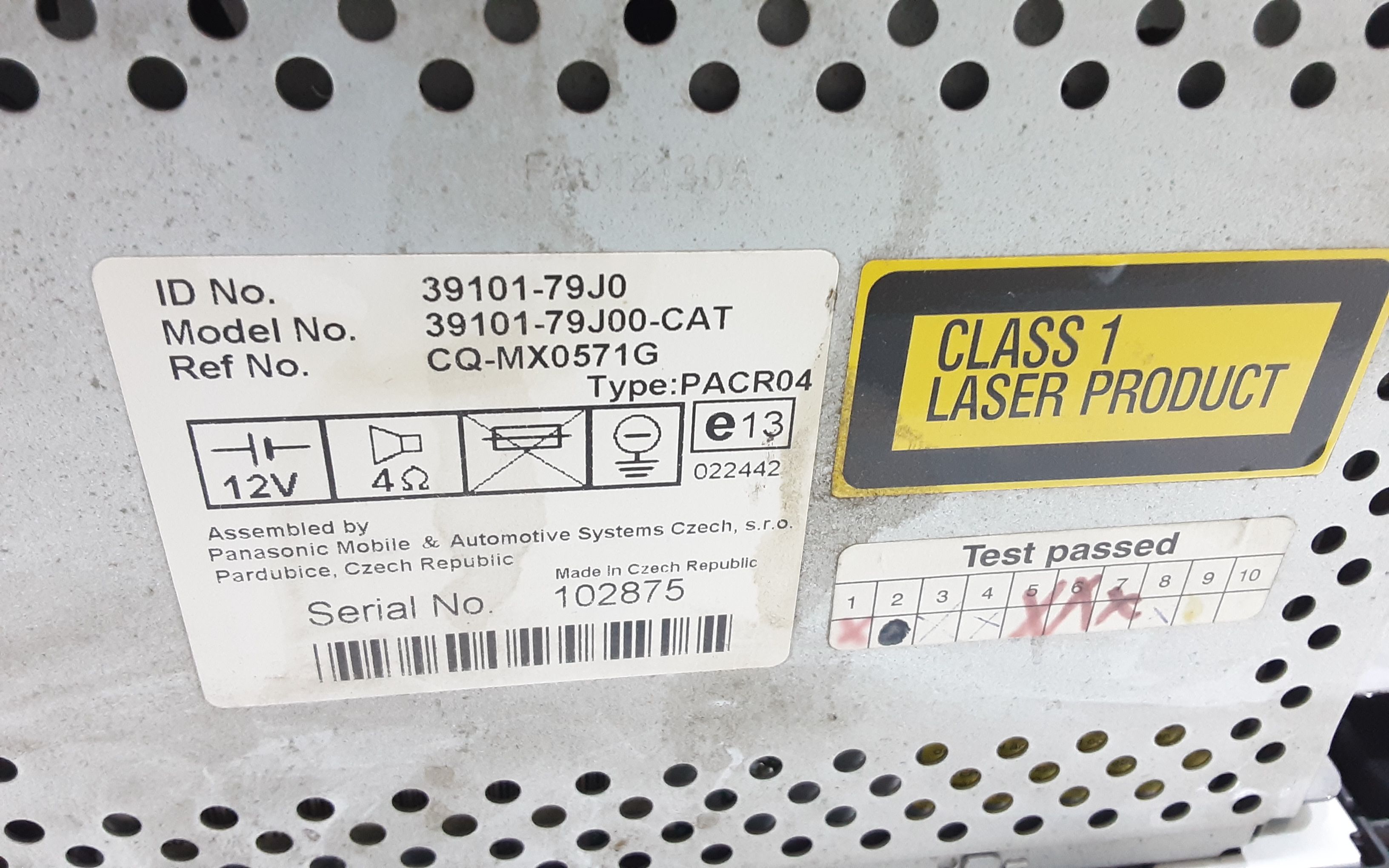 Autoradio SUZUKI SX4 1 Serie