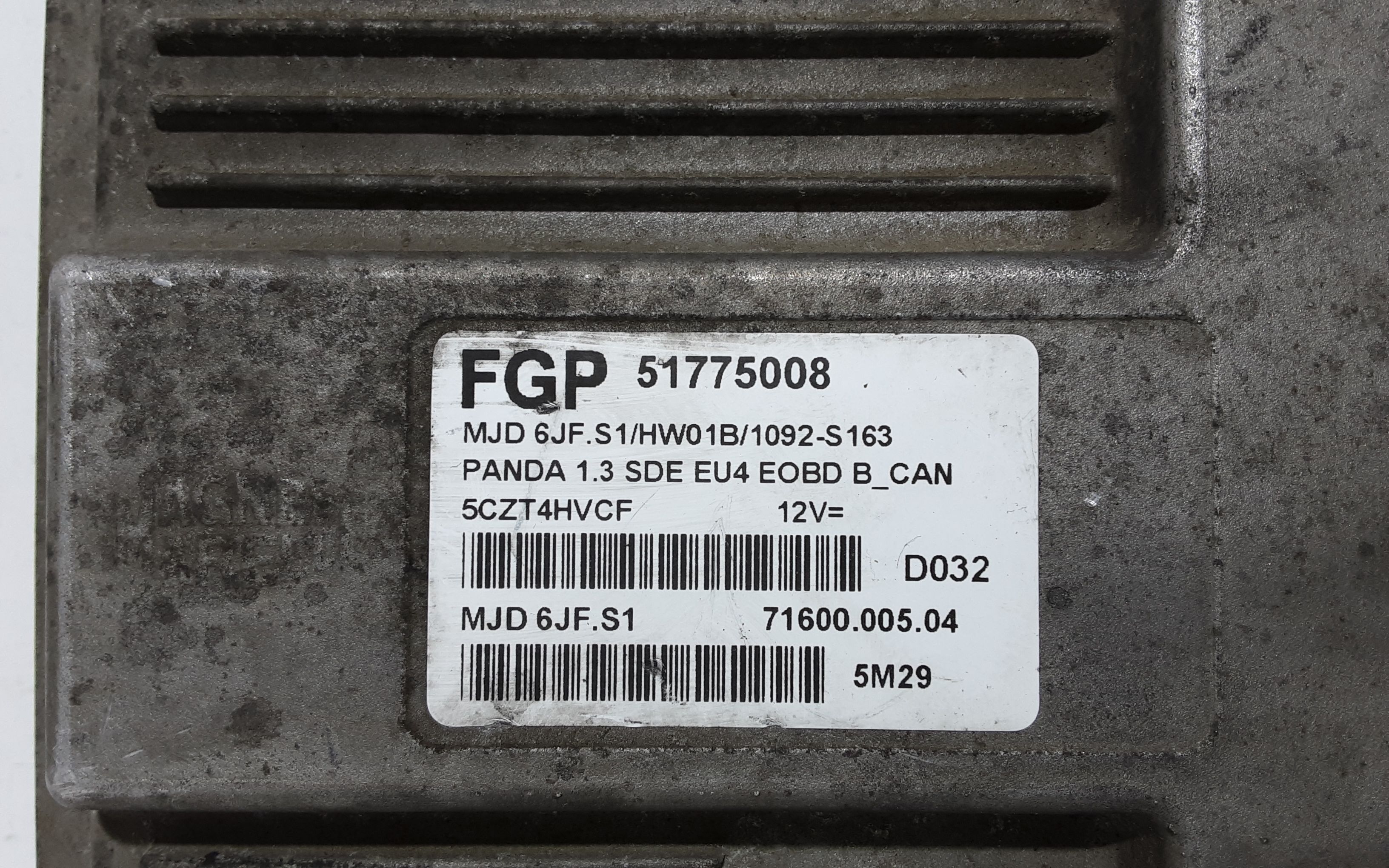 Centralina motore FIAT Panda 2 Serie