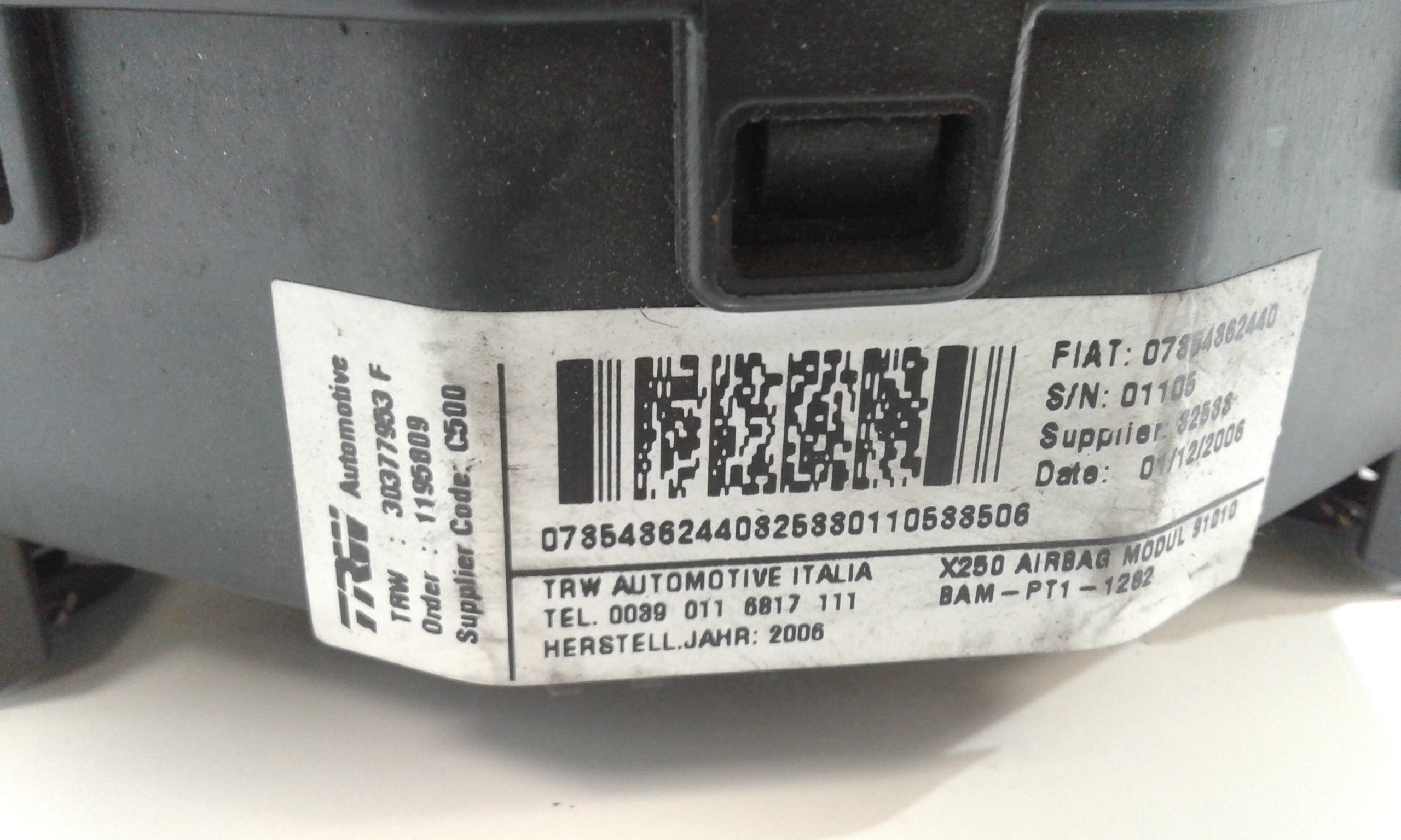 Airbag Volante PEUGEOT Boxer 3 Serie