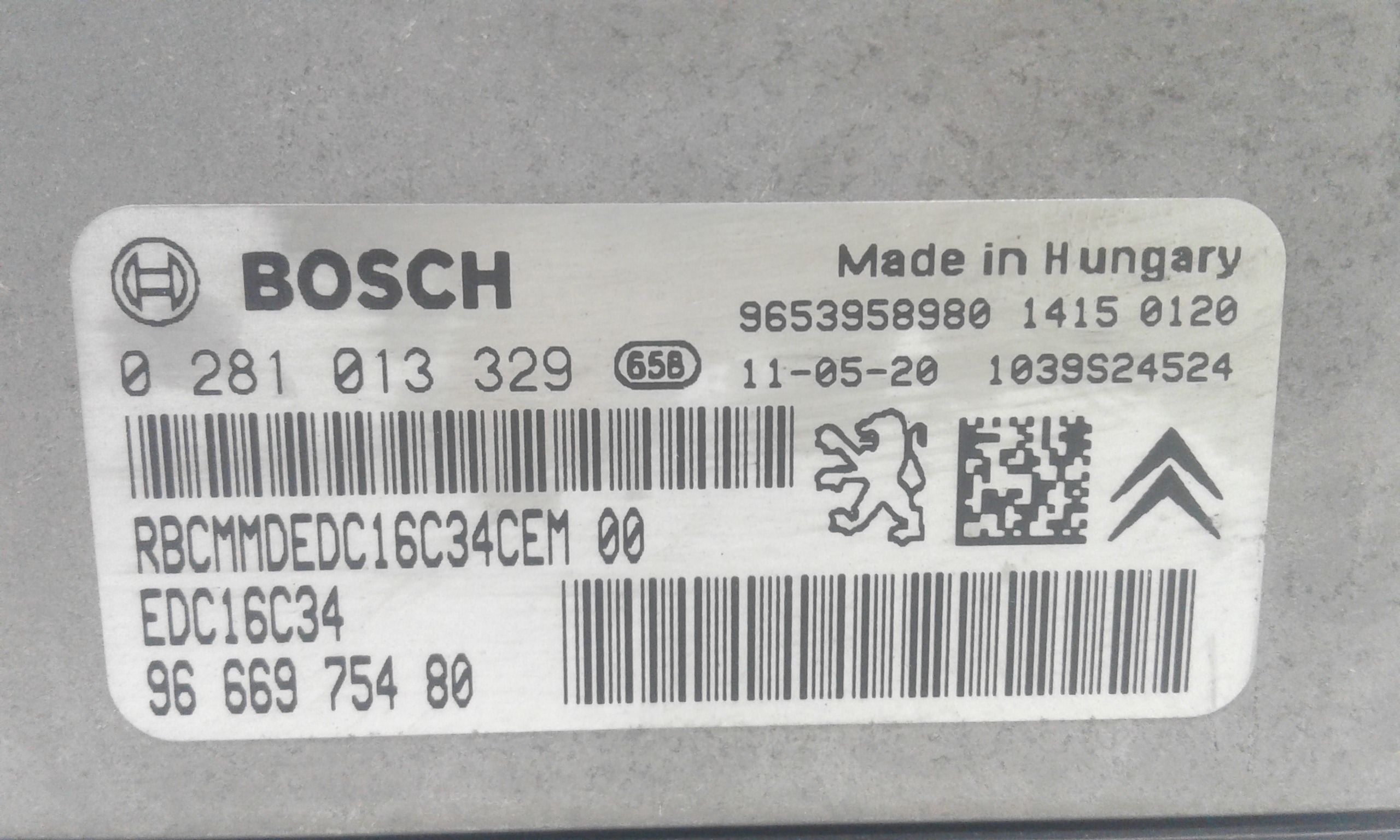 Centralina motore PEUGEOT Partner 3 Serie