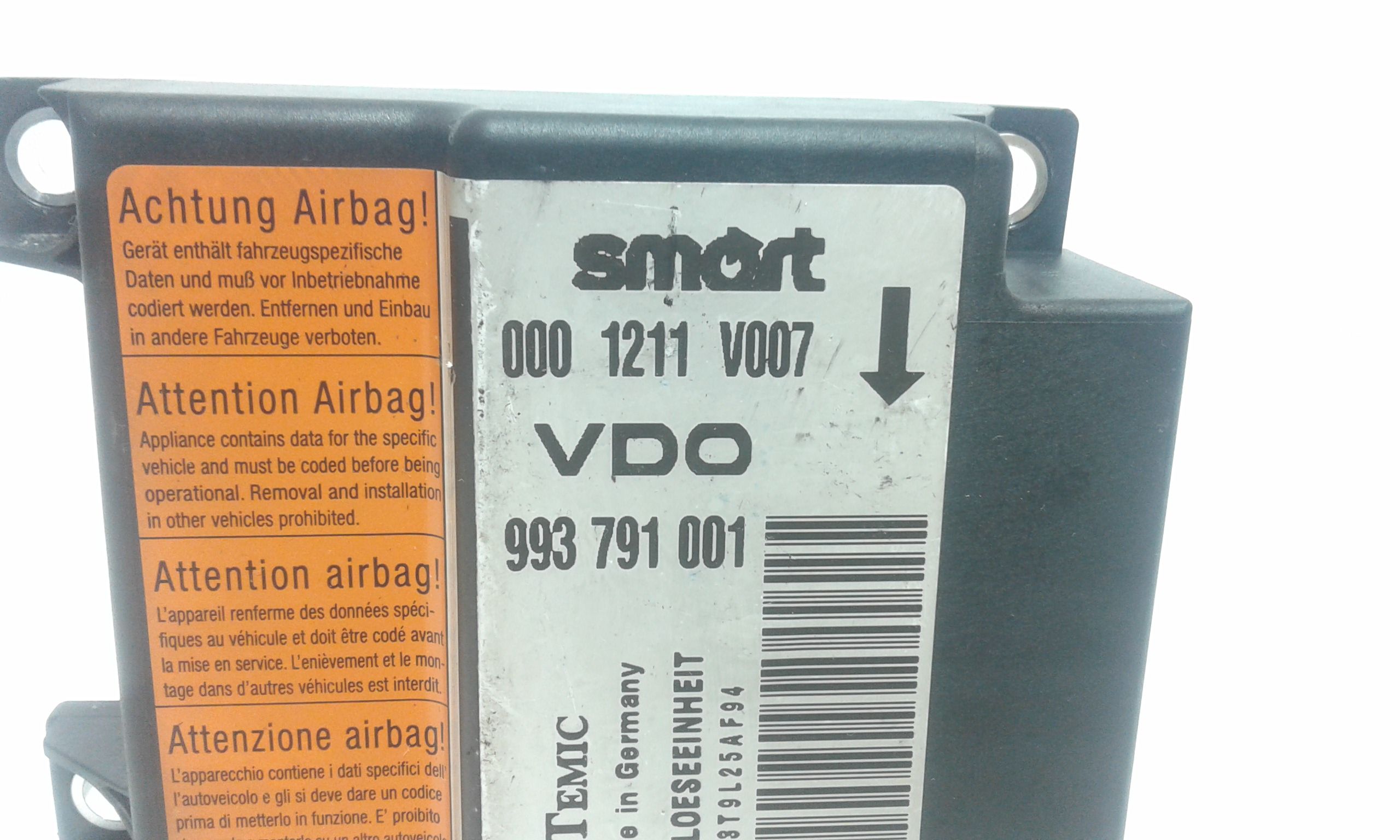 Centralina Airbag SMART Fortwo Coup 2 Serie