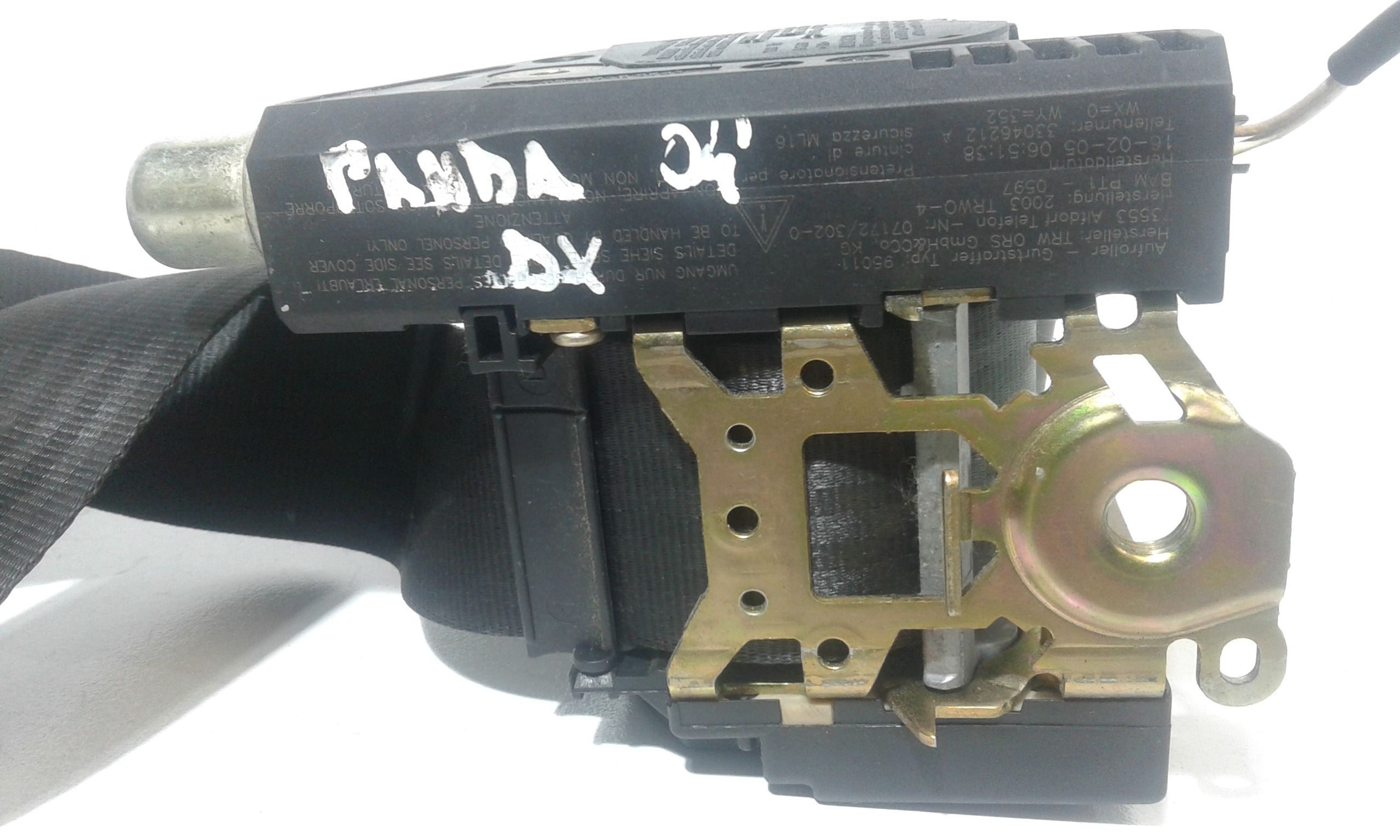 Cintura di Sicurezza anteriore Destra con pretensionatore FIAT Panda 2 Serie